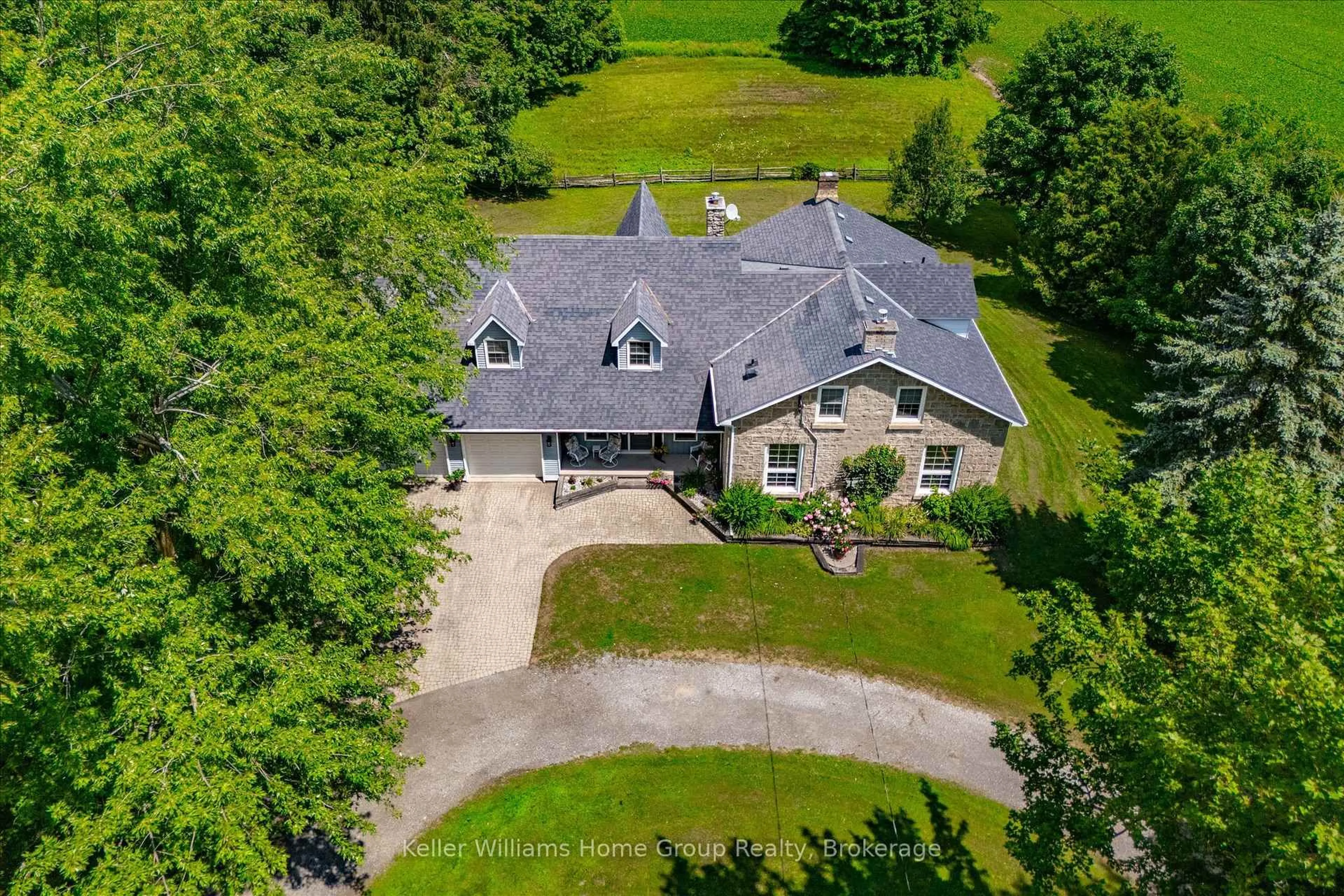 A pic from outside/outdoor area/front of a property/back of a property/a pic from drone, unknown for 996 Scotland St, Centre Wellington Ontario N1M 2W5
