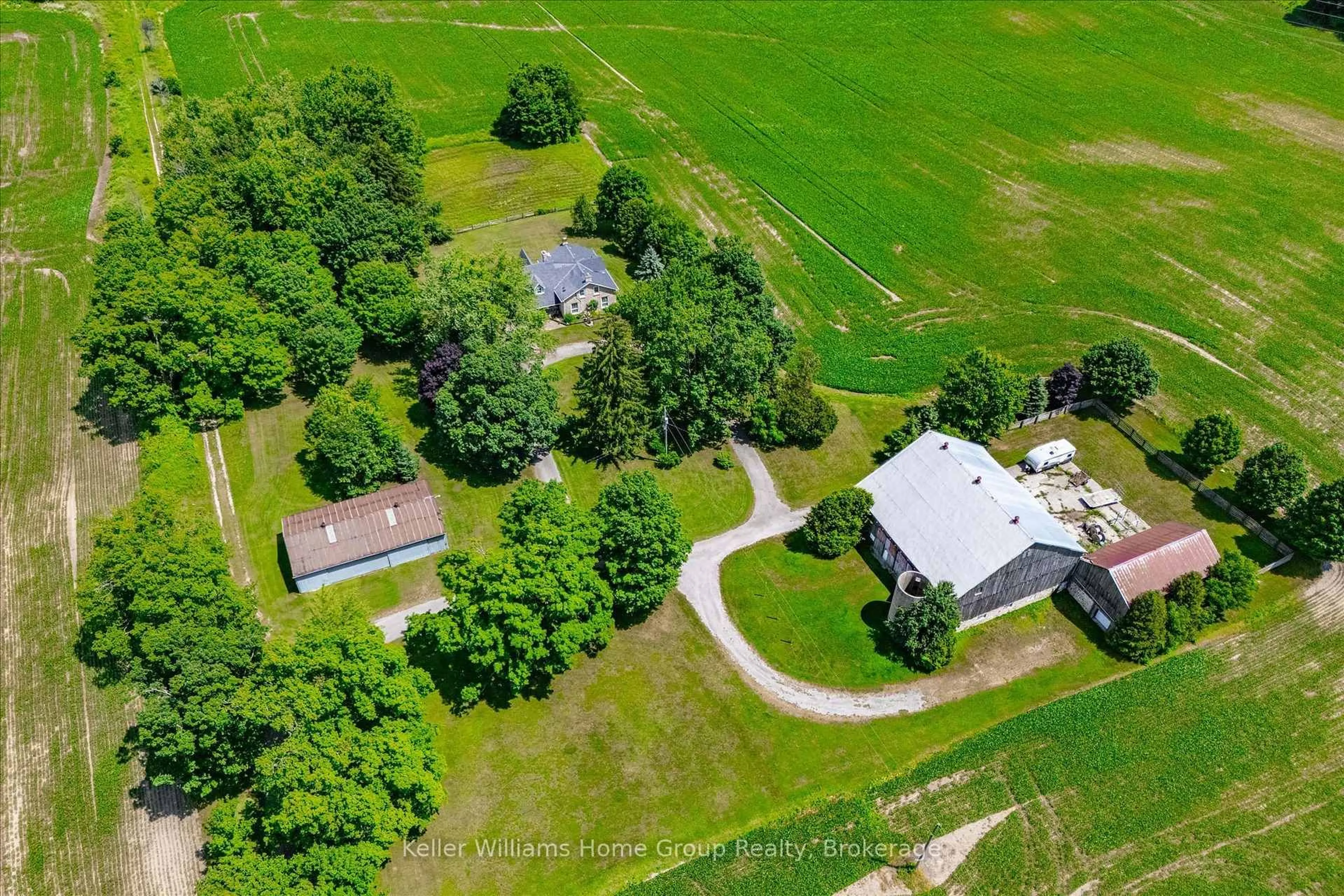 A pic from outside/outdoor area/front of a property/back of a property/a pic from drone, unknown for 996 Scotland St, Centre Wellington Ontario N1M 2W5