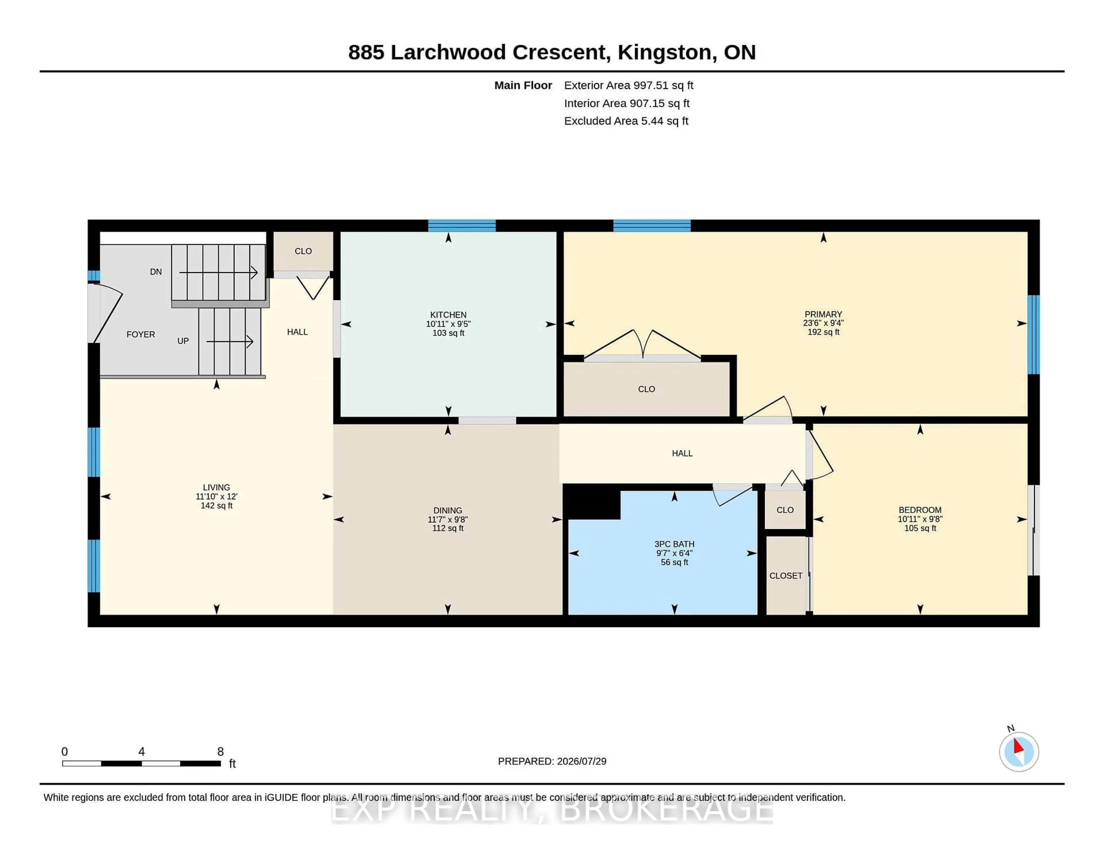 Floor plan for 885 LARCHWOOD Cres, Kingston Ontario K7P 2P7