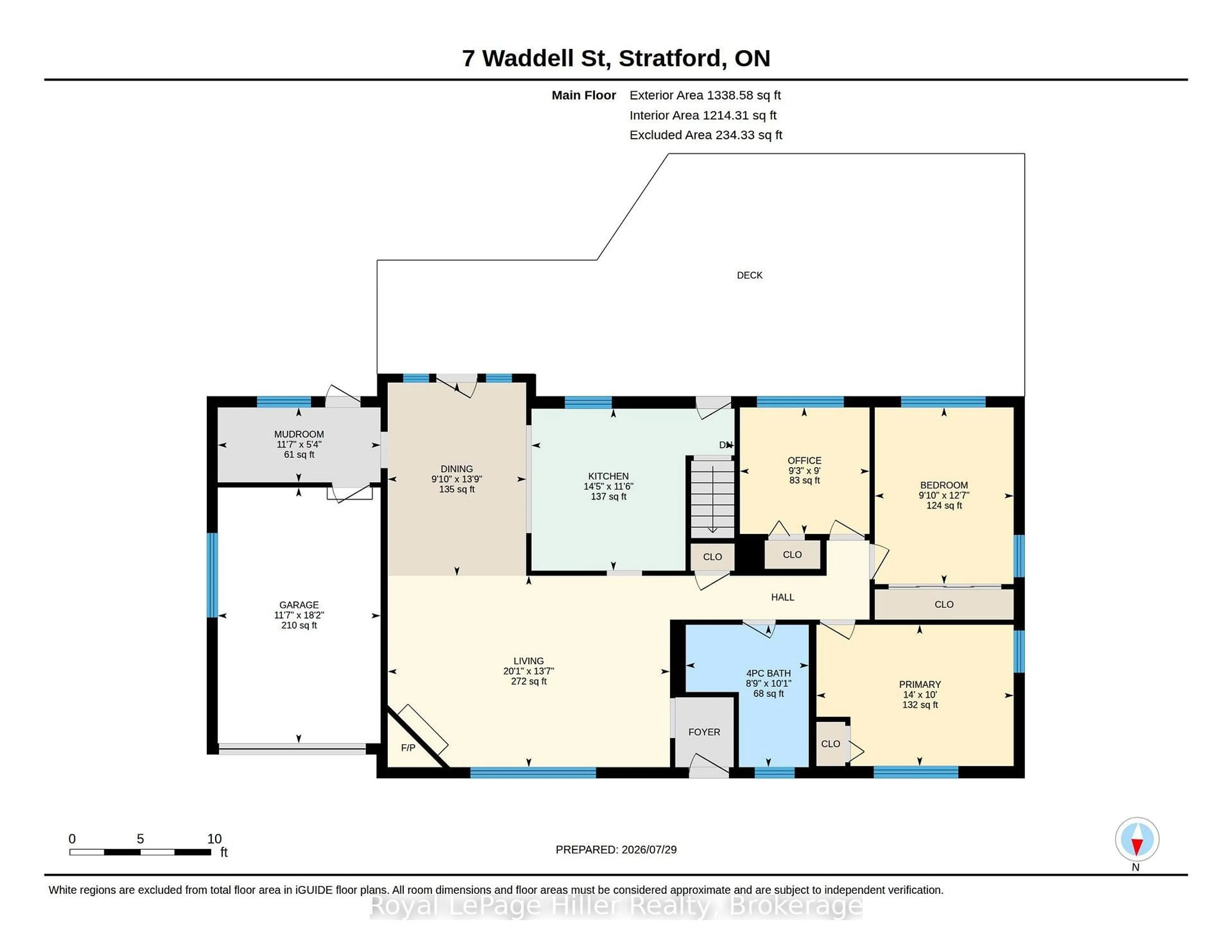 Floor plan for 7 Waddell St, Stratford Ontario N5A 6K5