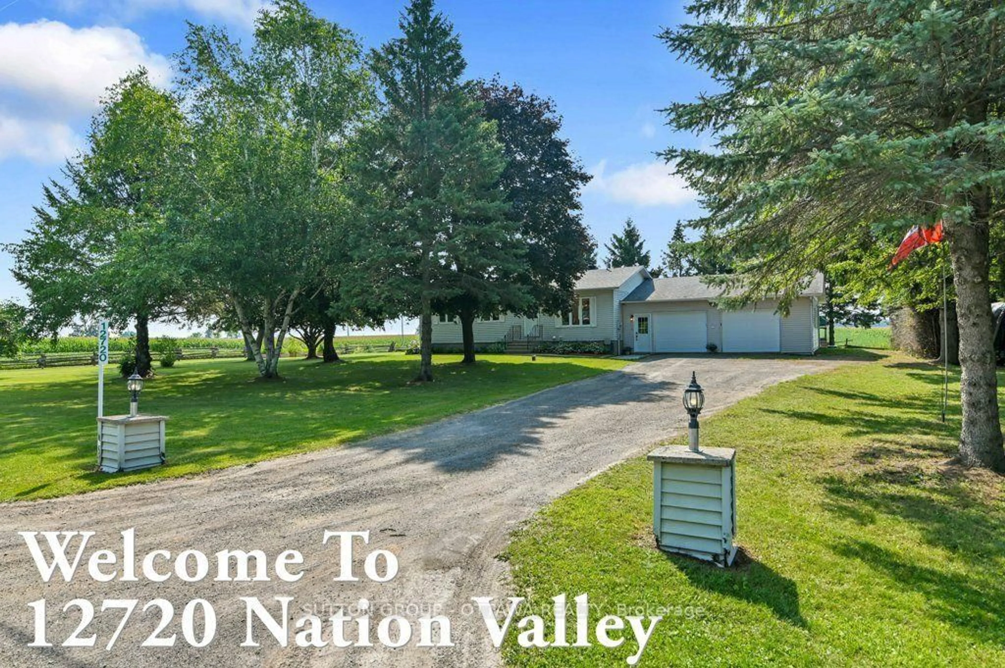 A pic from outside/outdoor area/front of a property/back of a property/a pic from drone, street for 12720 Nation Valley Rd, North Dundas Ontario K0C 1H0
