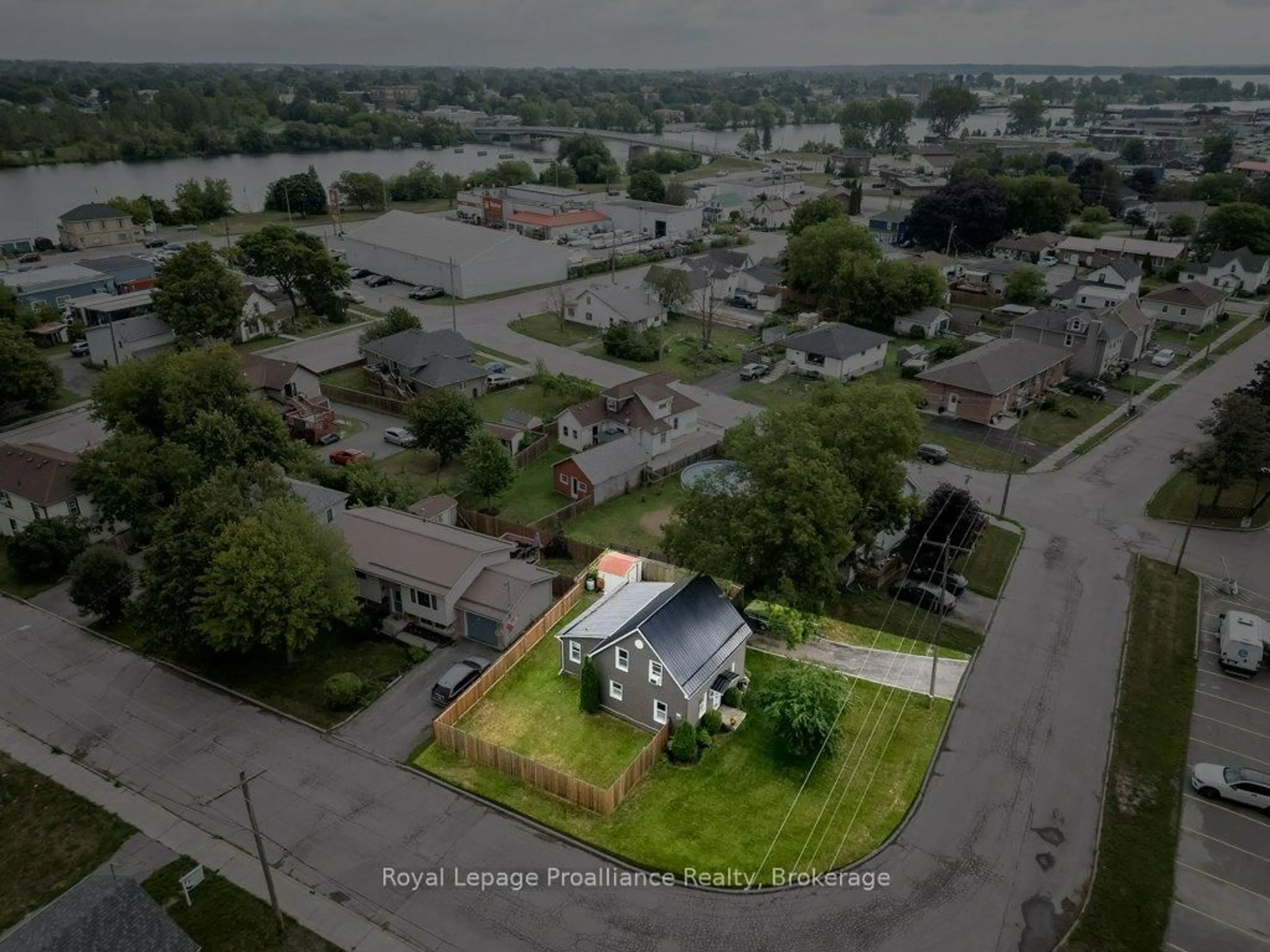 A pic from outside/outdoor area/front of a property/back of a property/a pic from drone, street for 61 Pelham St, Quinte West Ontario K8V 4T8