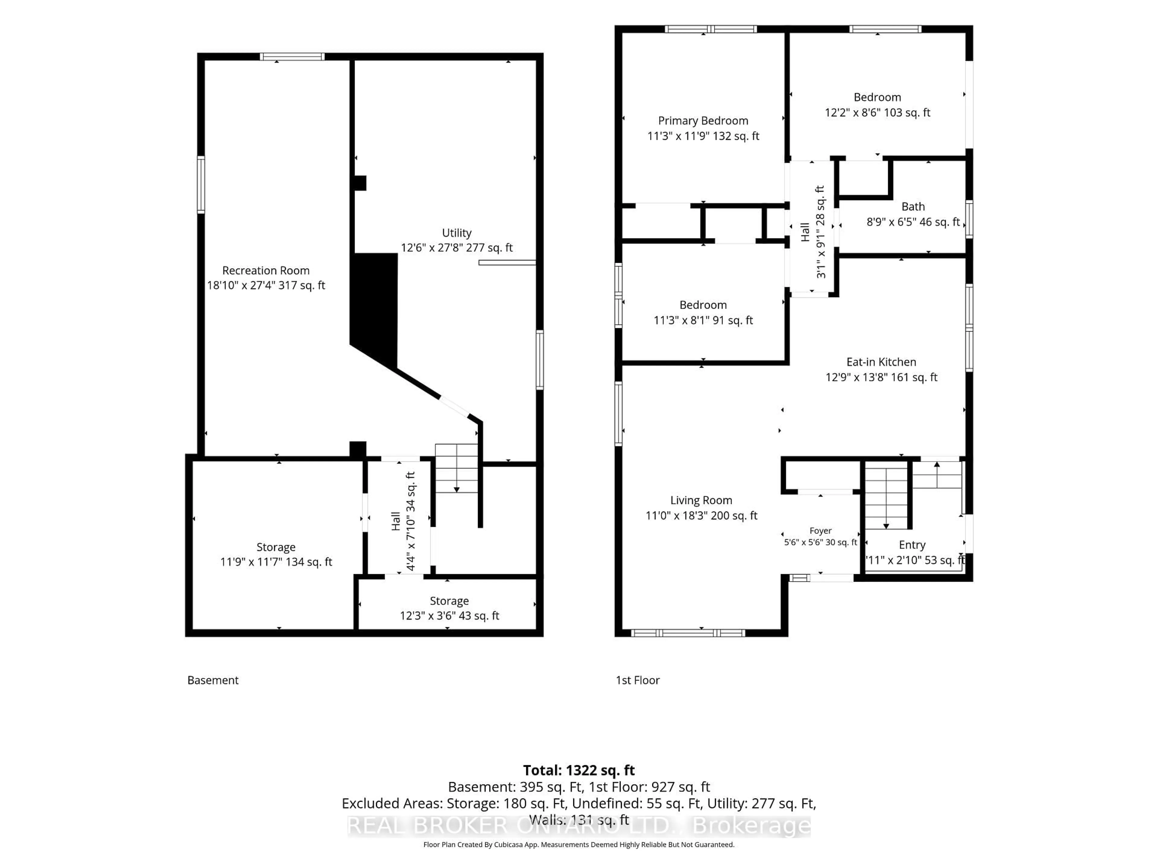 Floor plan for 46 Dufferin St, Brant Ontario N0E 1A0