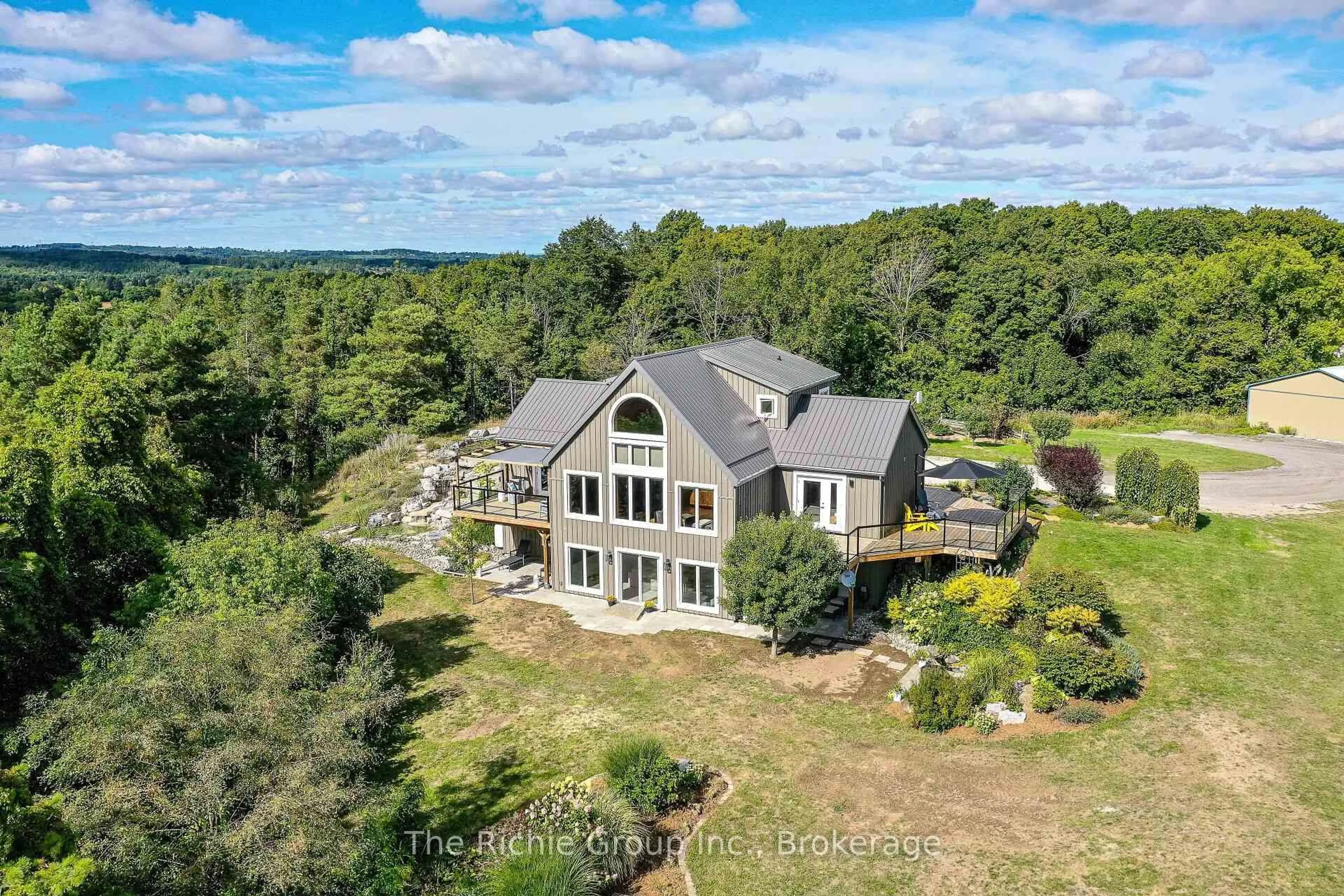A pic from outside/outdoor area/front of a property/back of a property/a pic from drone, water/lake/river/ocean view for 954461 7th Line Ehs Line, Mono Ontario L9W 6G1