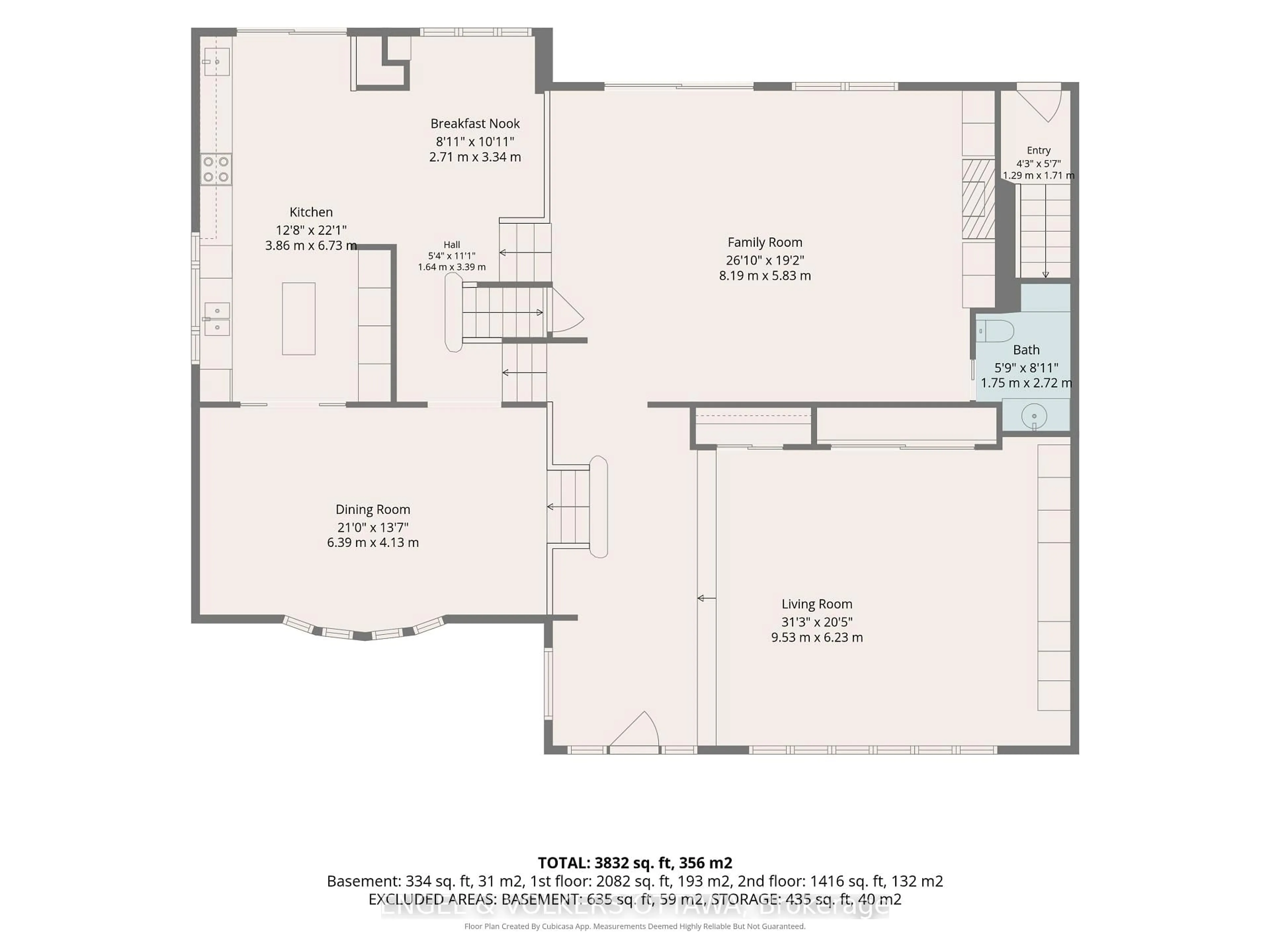 Floor plan for 1446 Ridgebrook Dr, Ottawa Ontario K1B 4H1