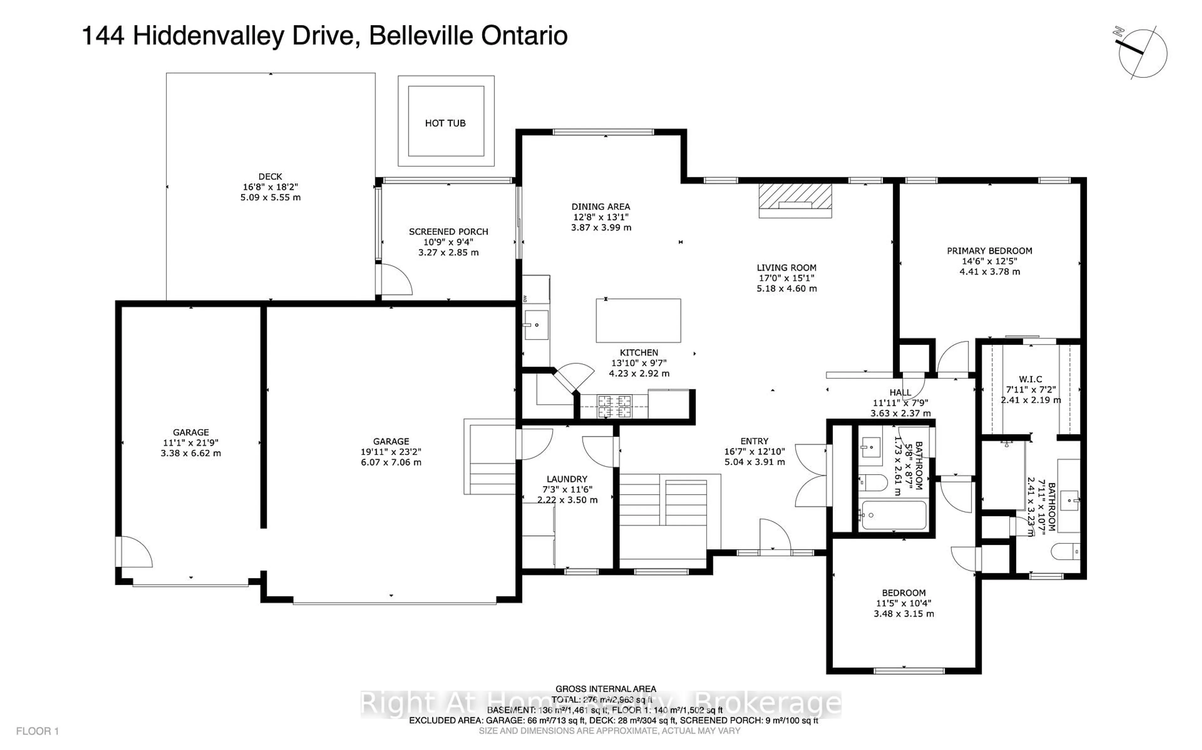Floor plan for 144 Hiddenvalley Dr, Belleville Ontario K0K 2V0