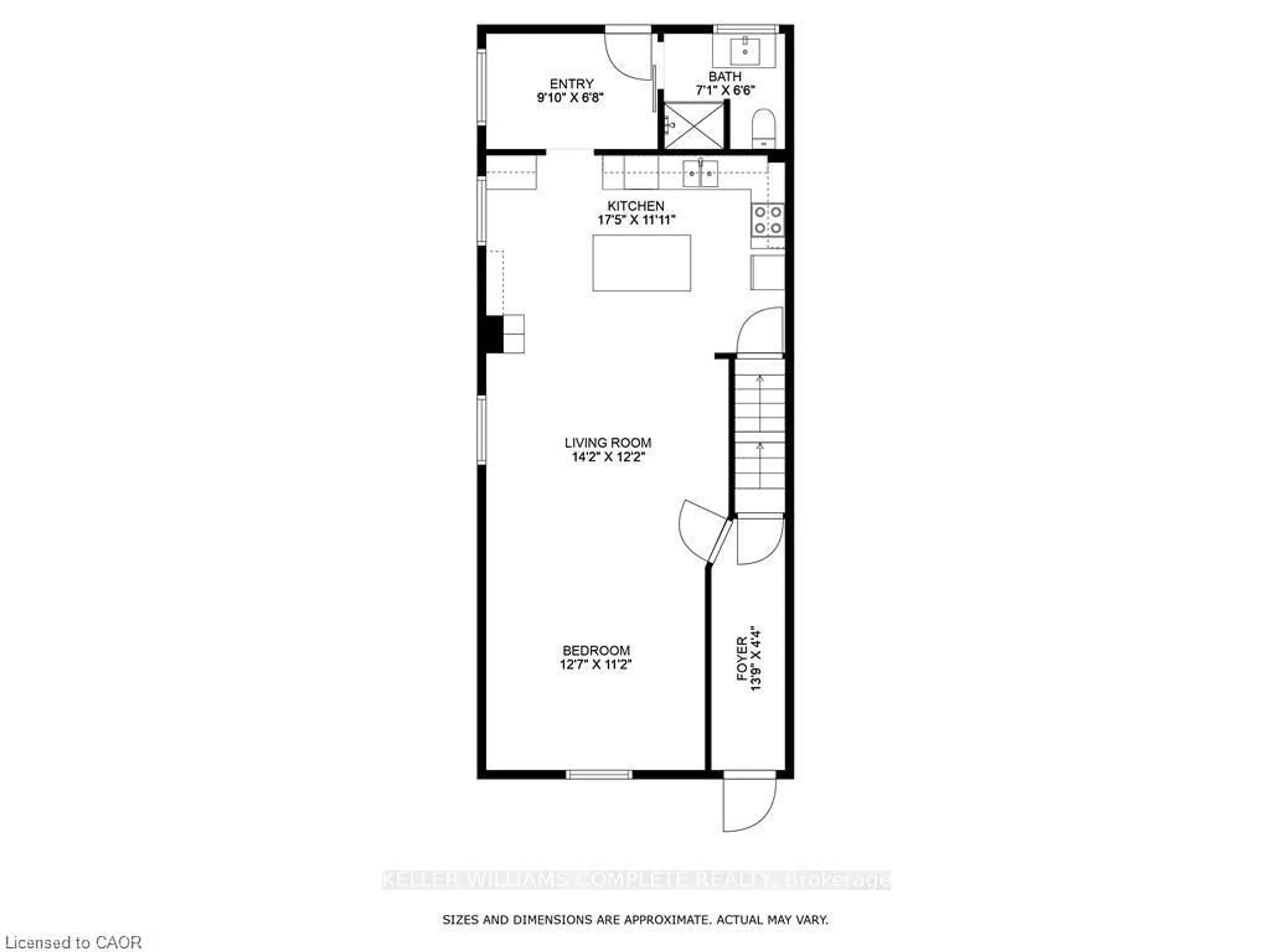 Floor plan for 219 AVONDALE St, Hamilton Ontario L8L 7C4