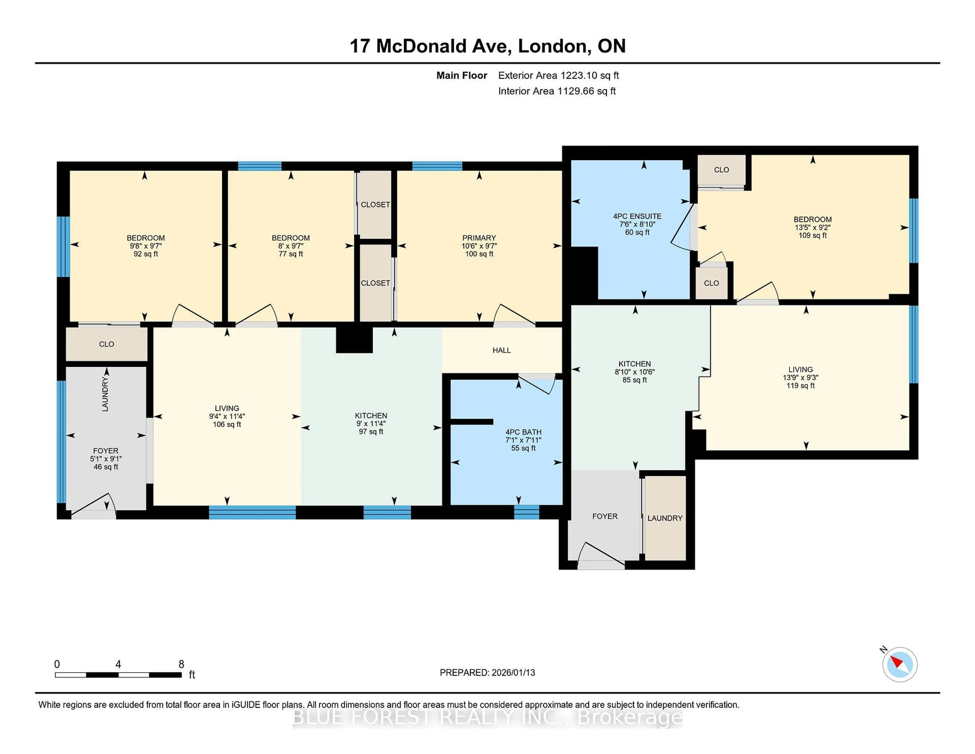 Floor plan for 17 McDonald Ave, London North Ontario N6G 1A9