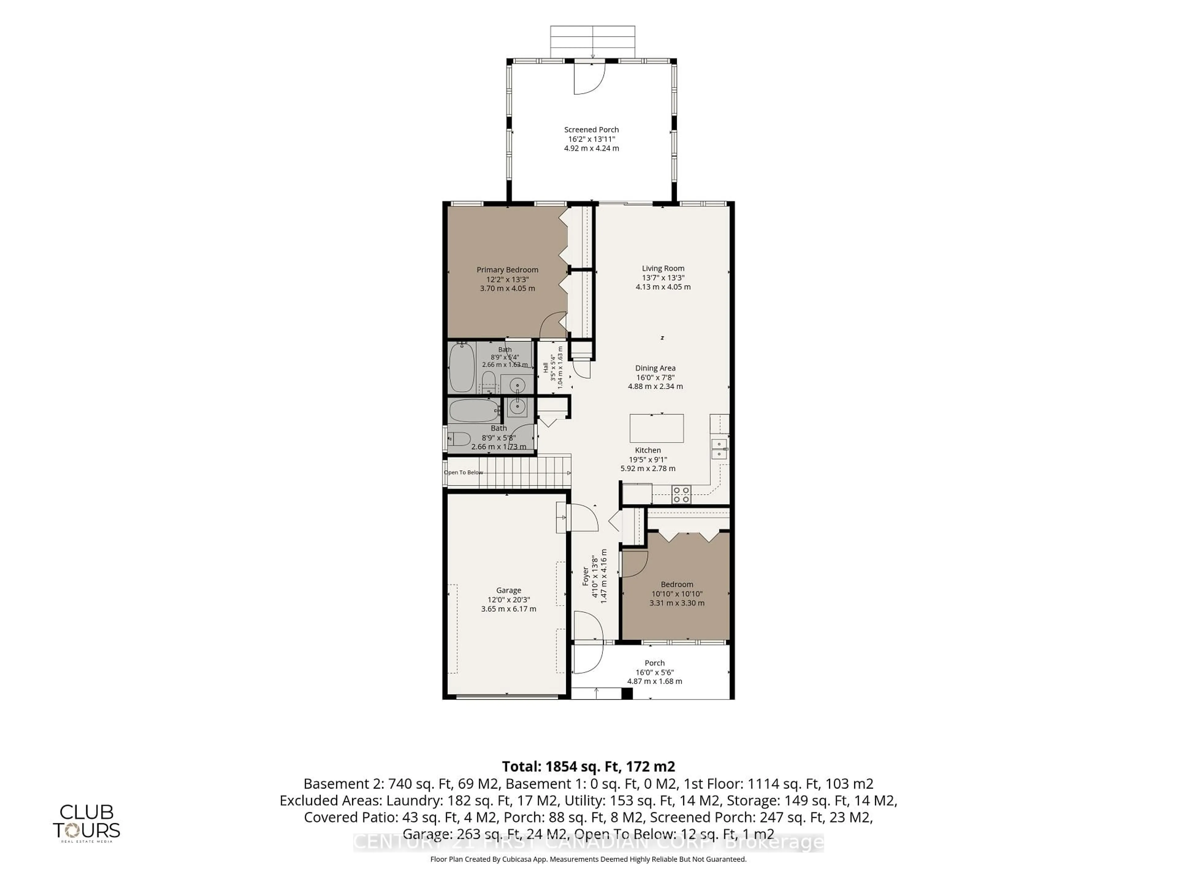 Floor plan for 18 Coleman Crt, St. Thomas Ontario N5R 0A5