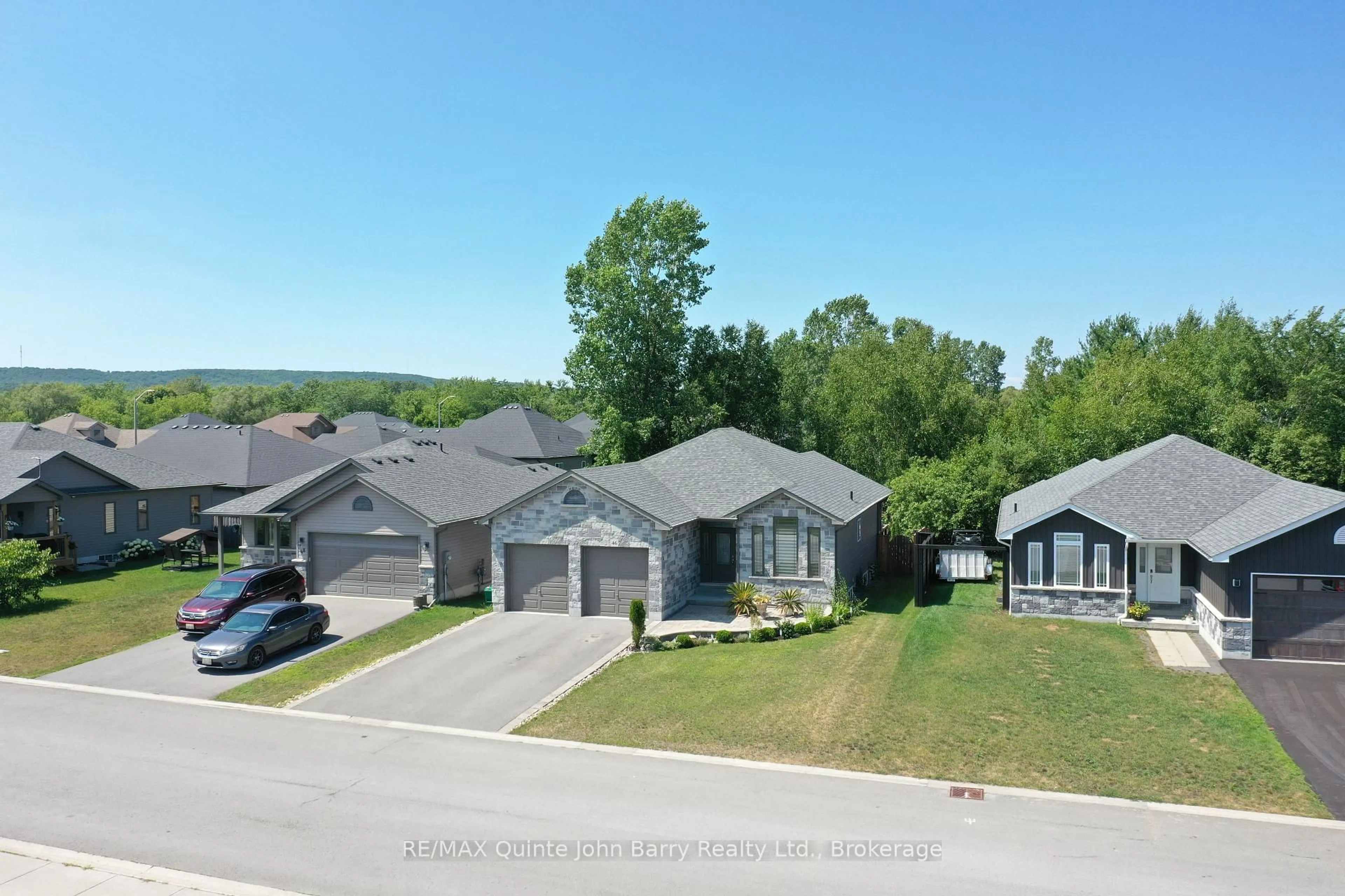 A pic from outside/outdoor area/front of a property/back of a property/a pic from drone, street for 46 Birchmount St, Quinte West Ontario K8V 0C6