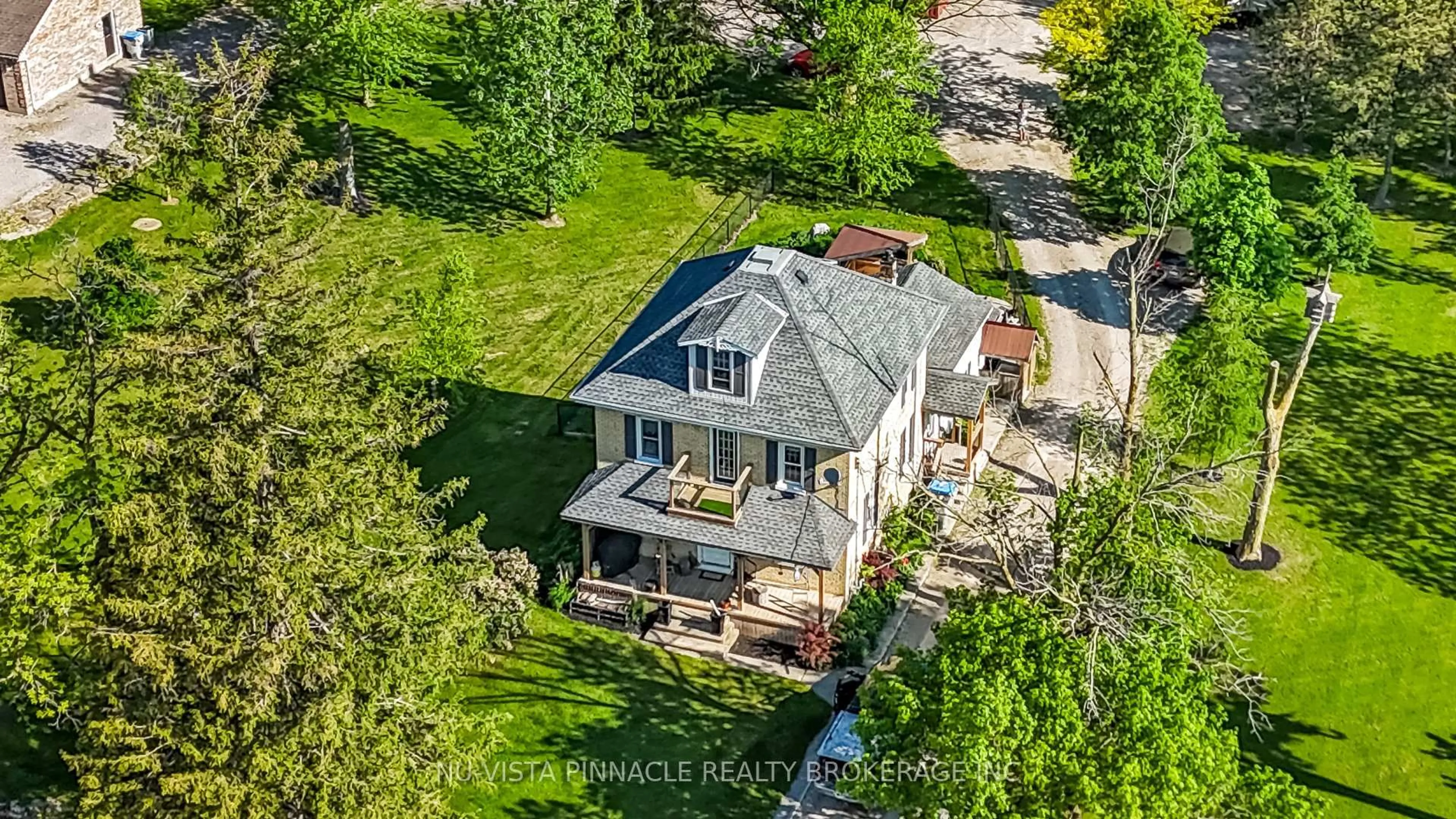 A pic from outside/outdoor area/front of a property/back of a property/a pic from drone, street for 4378 Mcgillivray Dr, North Middlesex Ontario N0M 1A0