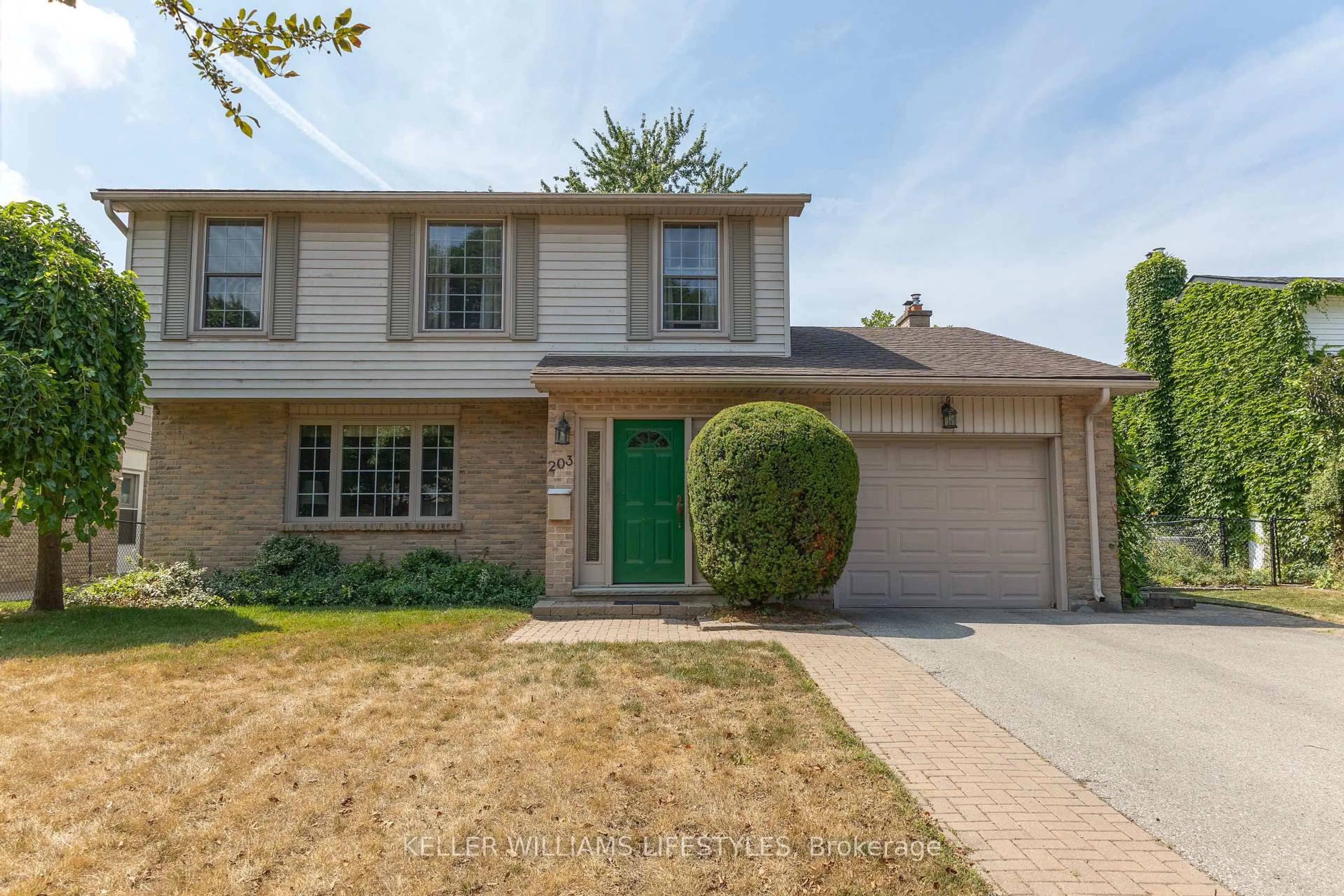 Home with brick exterior material, street for 203 McMaster Crt, London South Ontario N6K 1J8