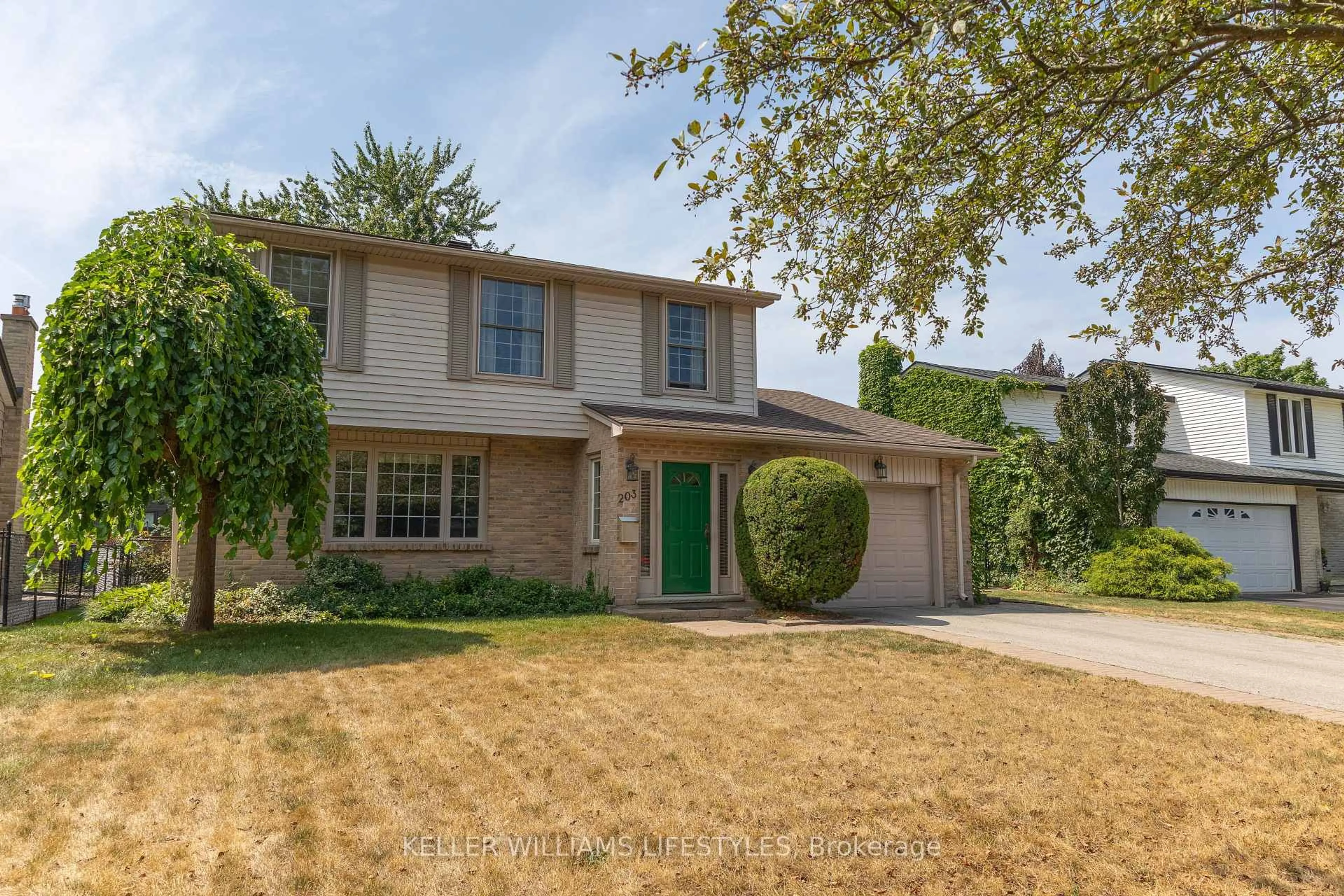 Home with brick exterior material, street for 203 McMaster Crt, London South Ontario N6K 1J8
