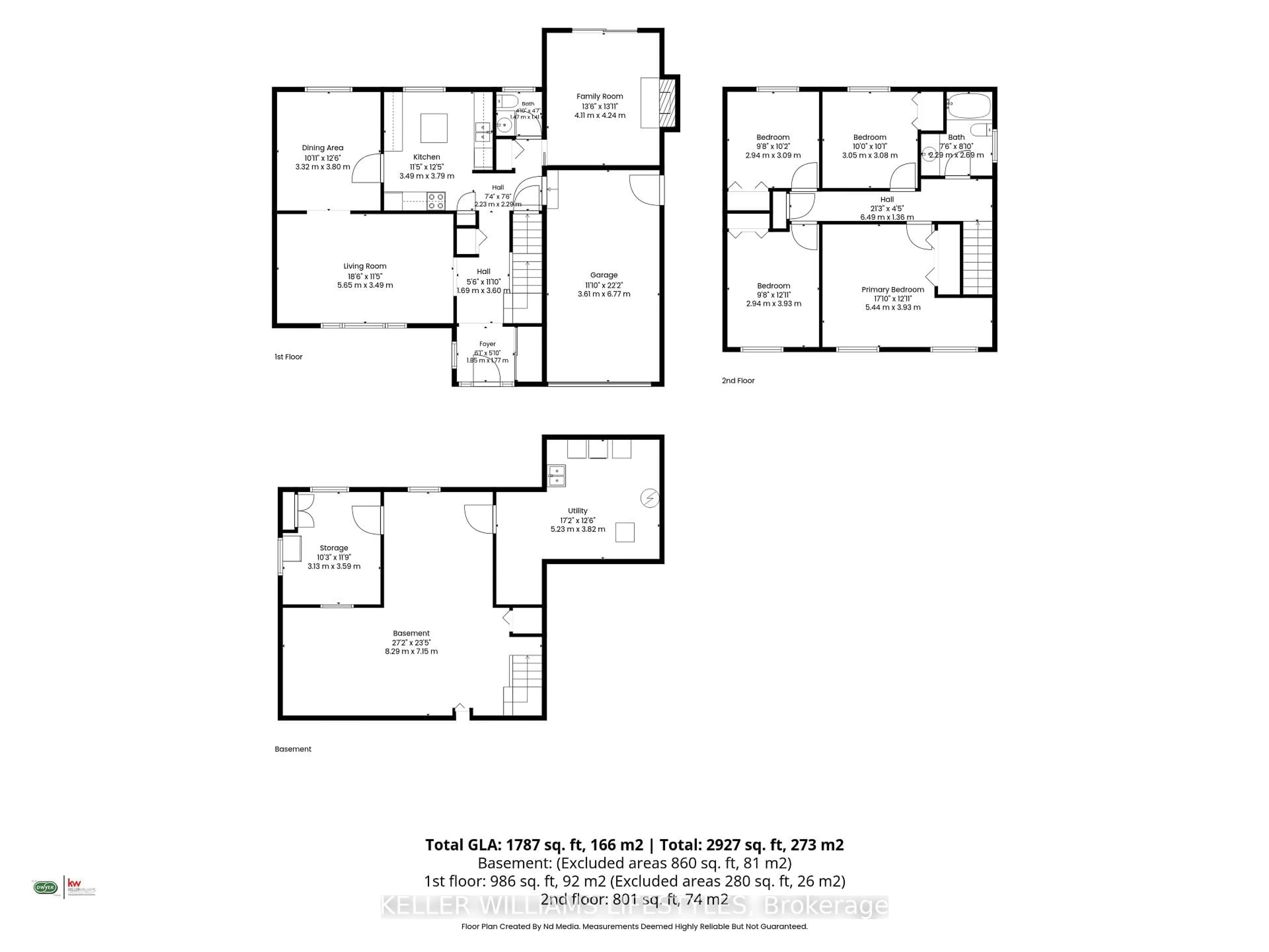 Floor plan for 203 McMaster Crt, London South Ontario N6K 1J8