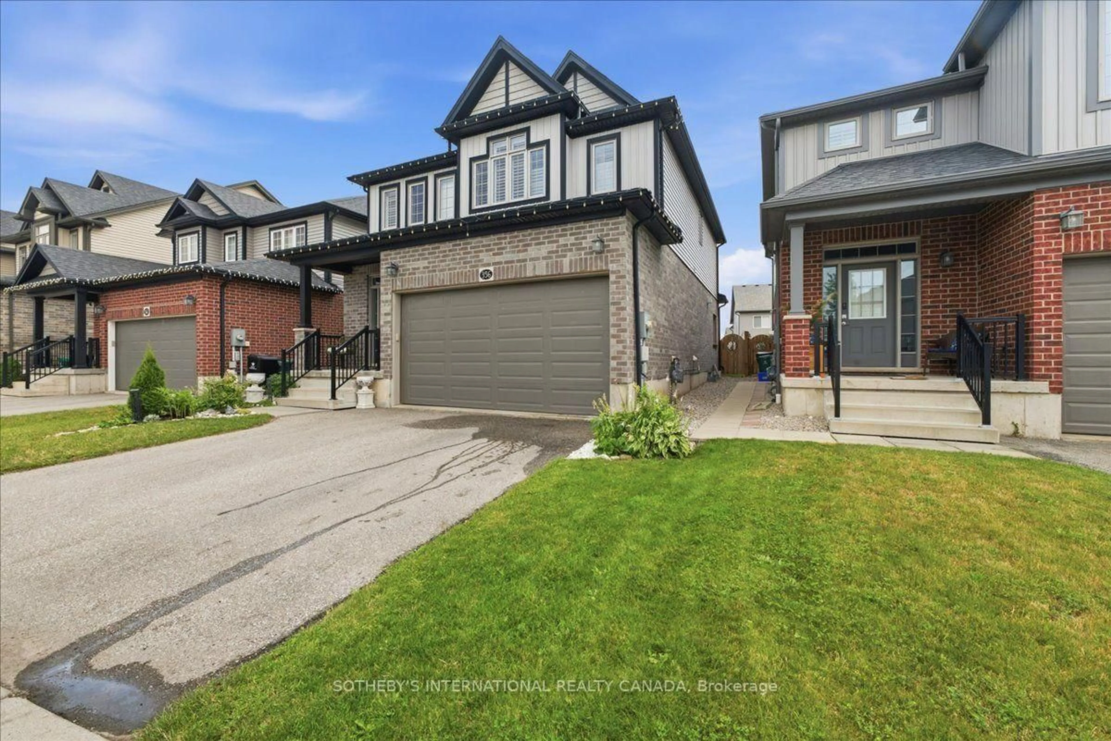Home with brick exterior material, street for 356 Freure Dr, Cambridge Ontario N1S 0B5