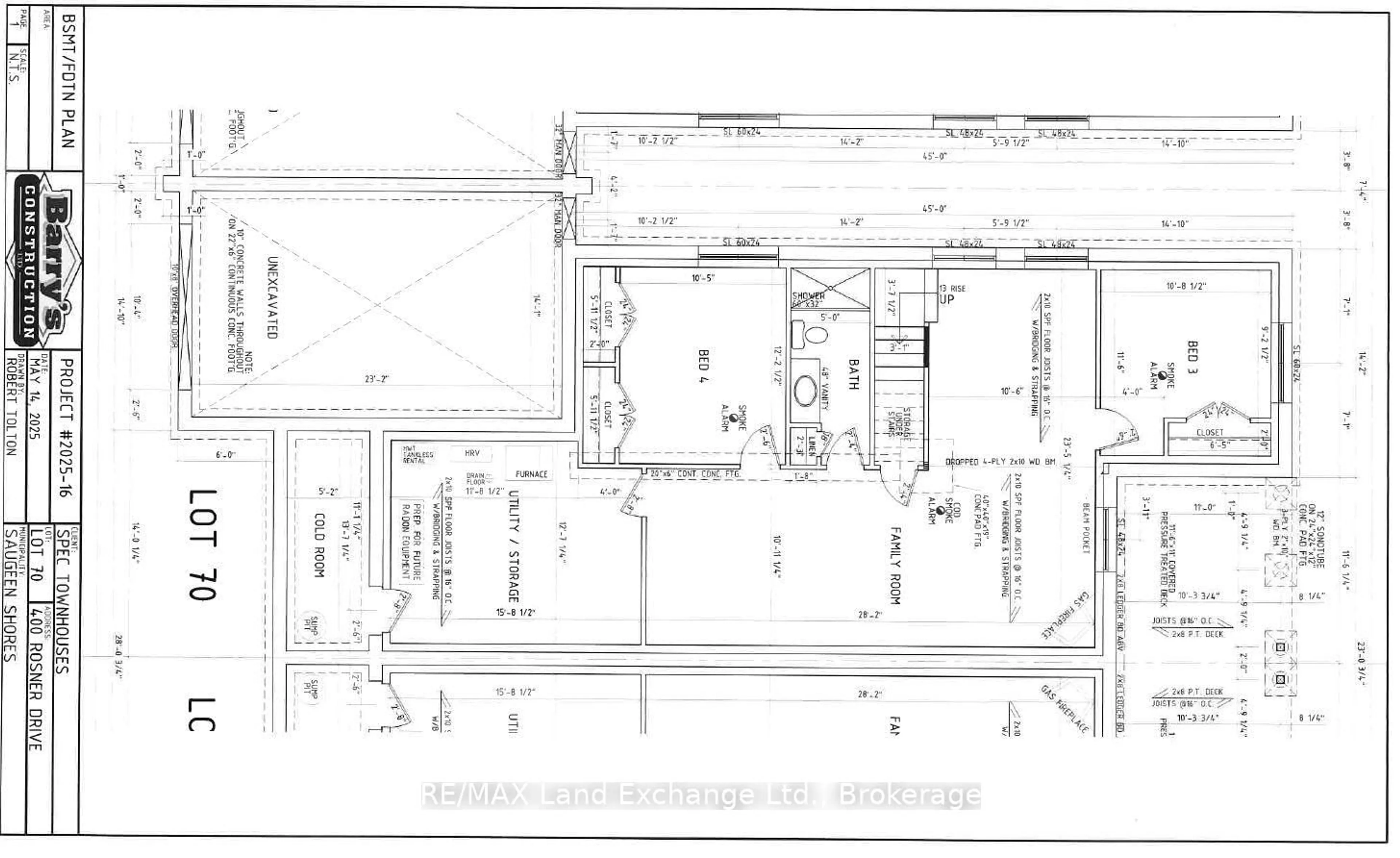 Floor plan for 400 Rosner Dr, Saugeen Shores Ontario N0H 2C8