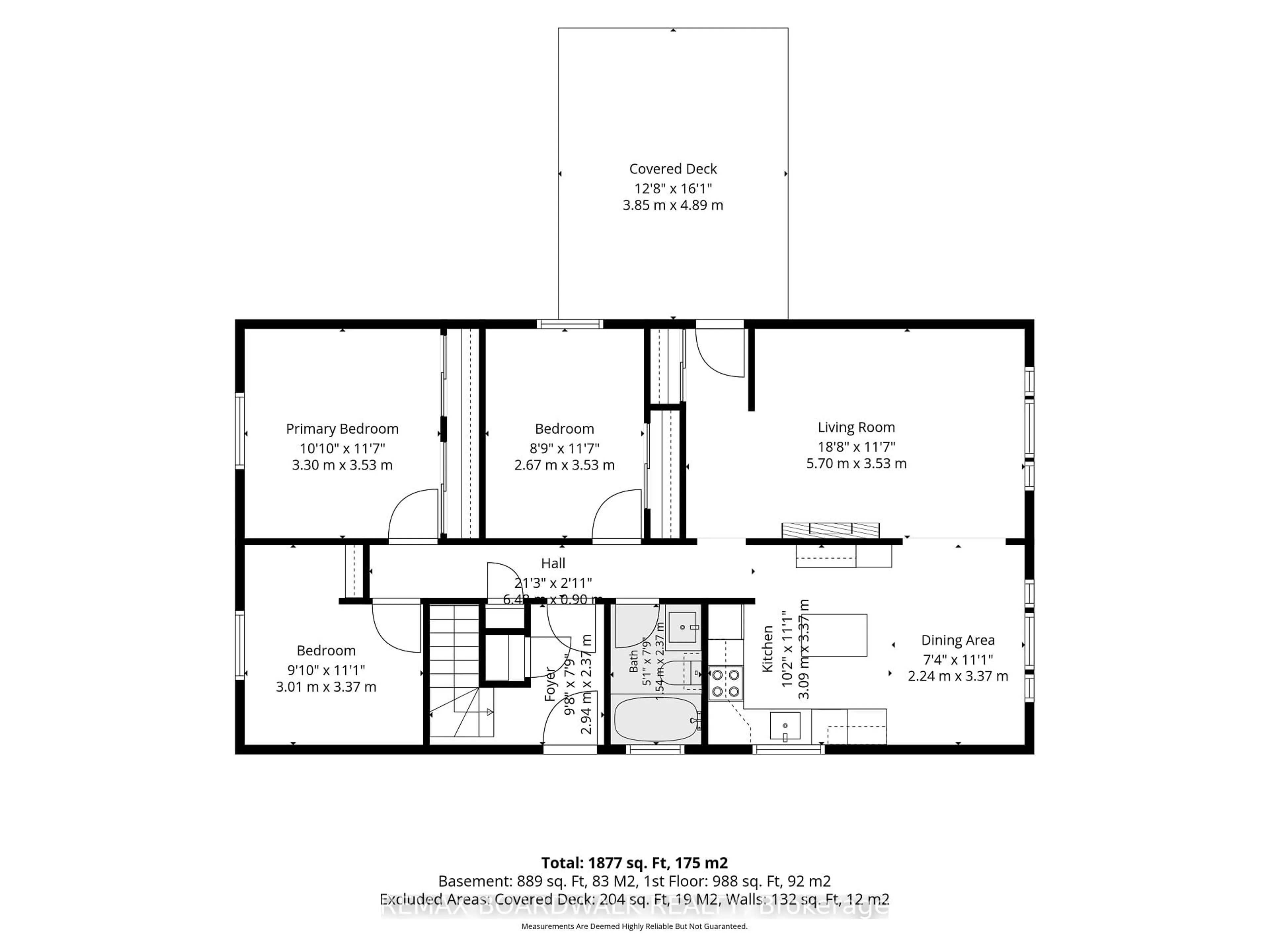 Floor plan for 34 Binscarth Cres, Kanata Ontario K2L 1S1