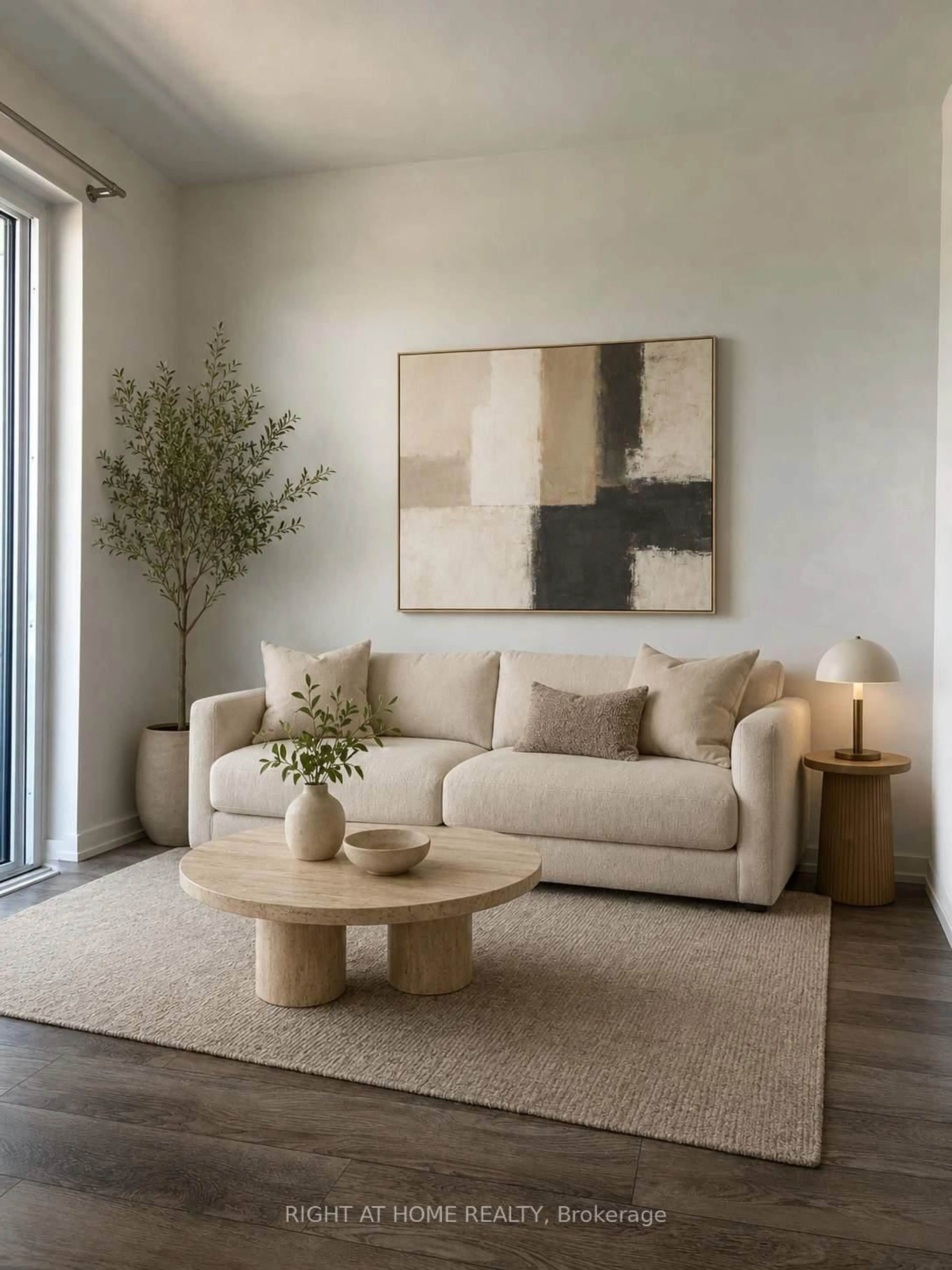 Living room with furniture, unknown for 15 Wellington St #1804, Kitchener Ontario N2G 0E4