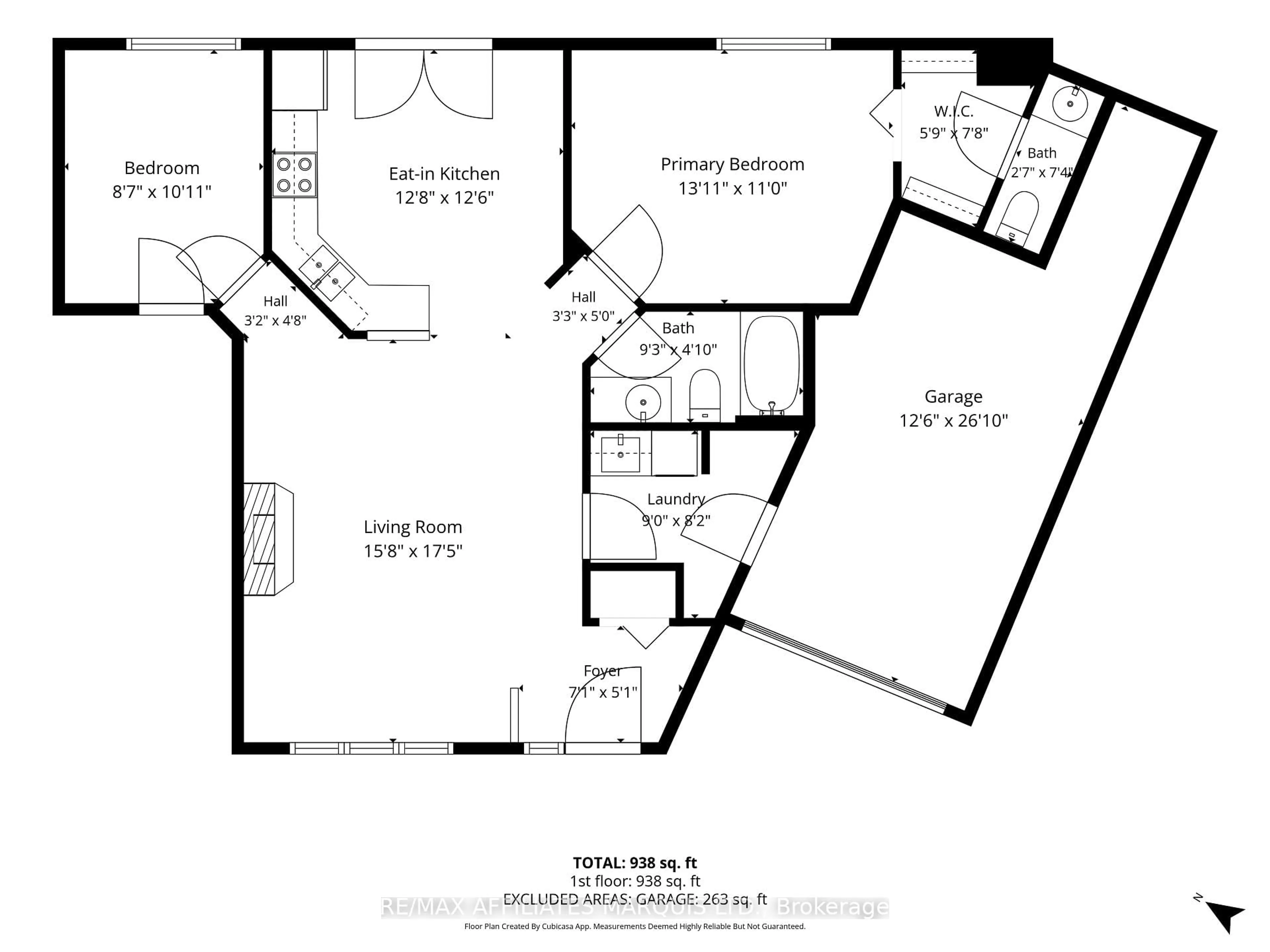 Floor plan for 1549 Joseph Crt, Cornwall Ontario K6H 7N7