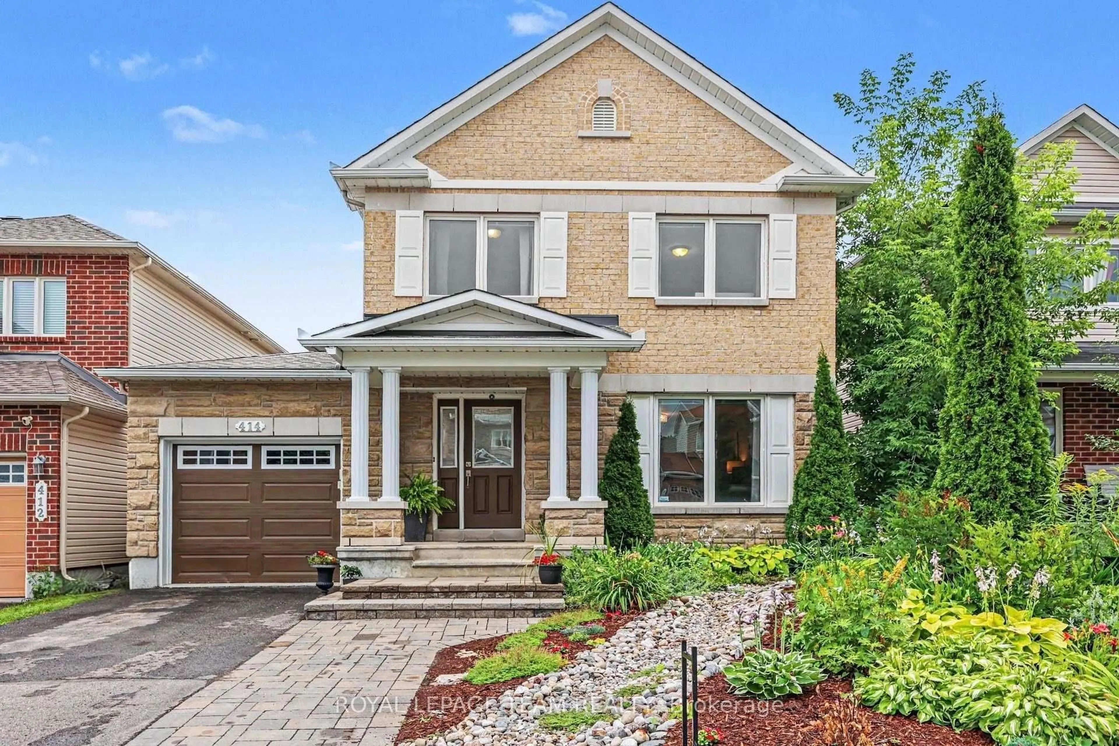 Home with brick exterior material, street for 414 Abbeydale Circ, Ottawa Ontario K2K 0E8