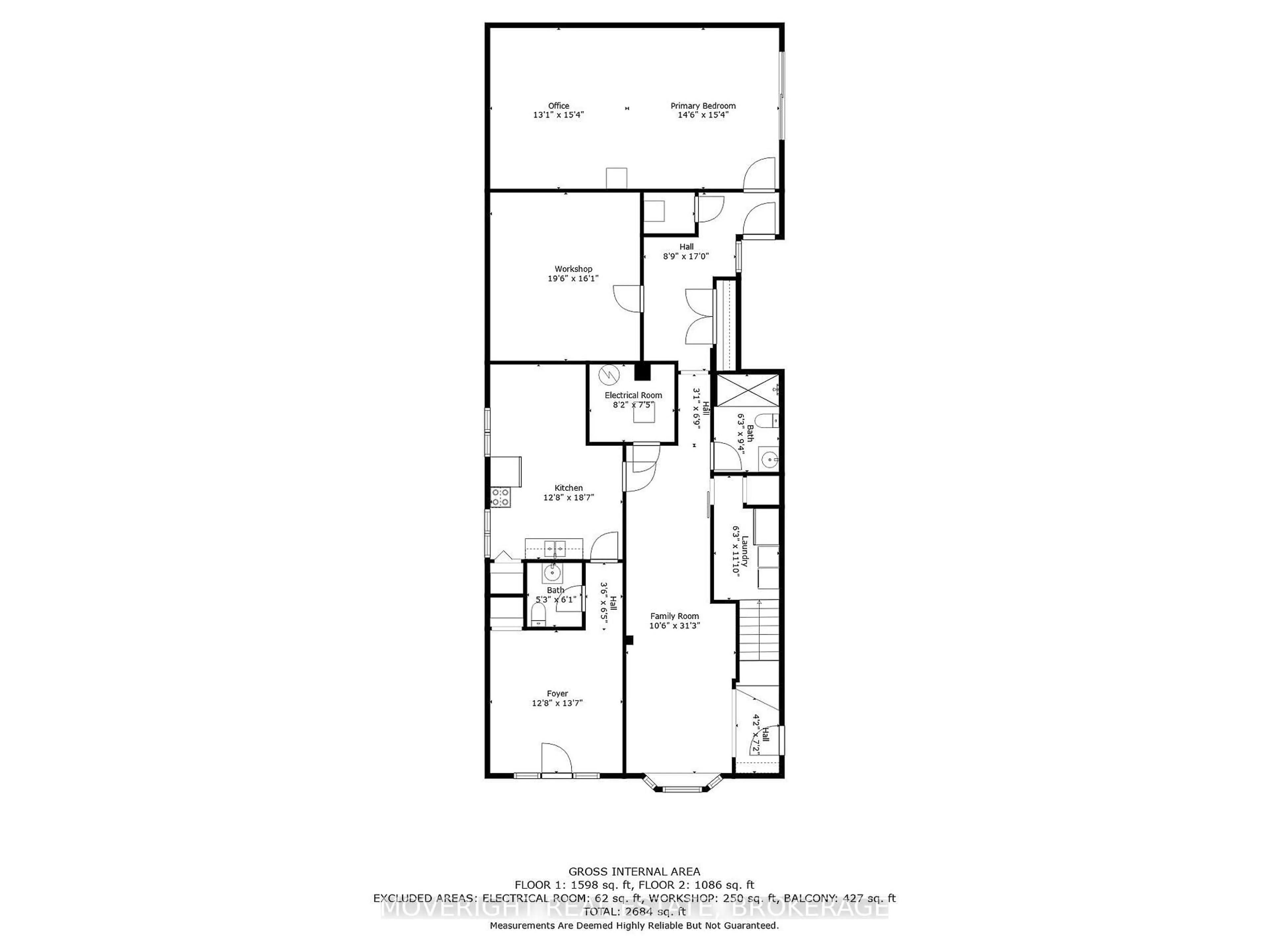 Floor plan for 12 A Third Ave Louth Ave, St. Catharines Ontario L2R 6P9