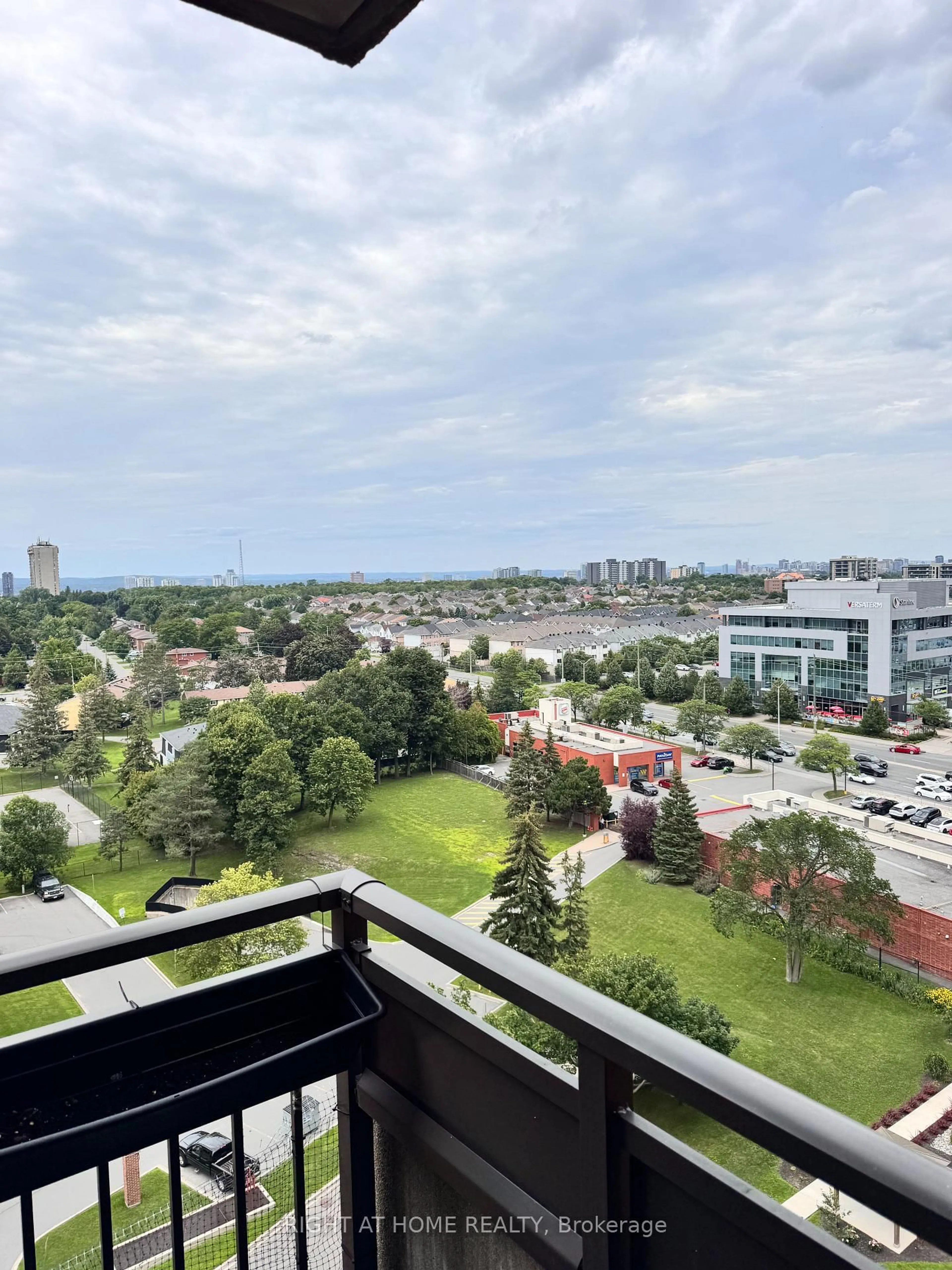 Balcony in the apartment, city buildings view from balcony for 1465 Baseline Rd #1205, Ottawa Ontario K2C 3L9