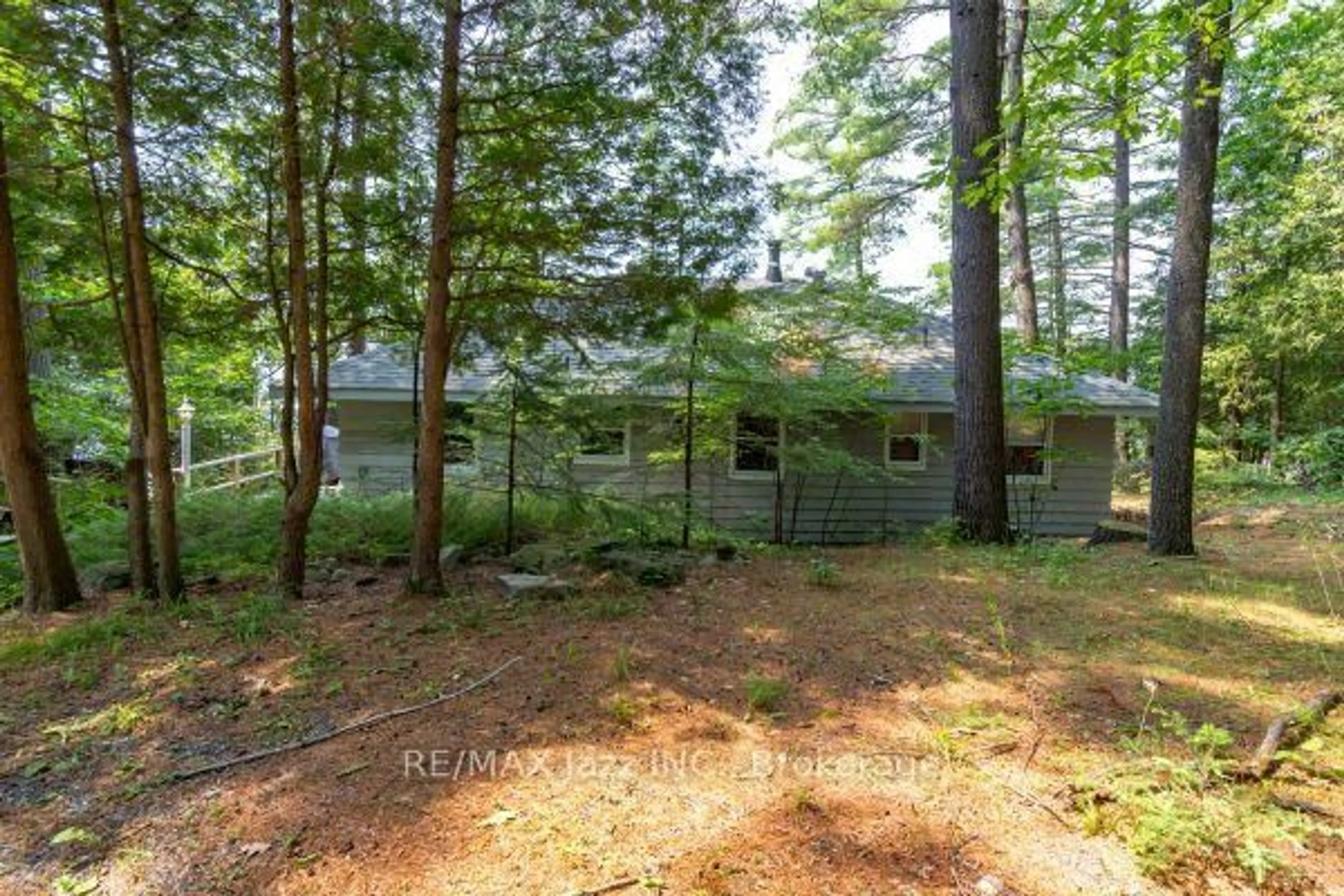 A pic from outside/outdoor area/front of a property/back of a property/a pic from drone, forest/trees view for 1022 Two Dogs Lane, Algonquin Highlands Ontario K0M 1J2