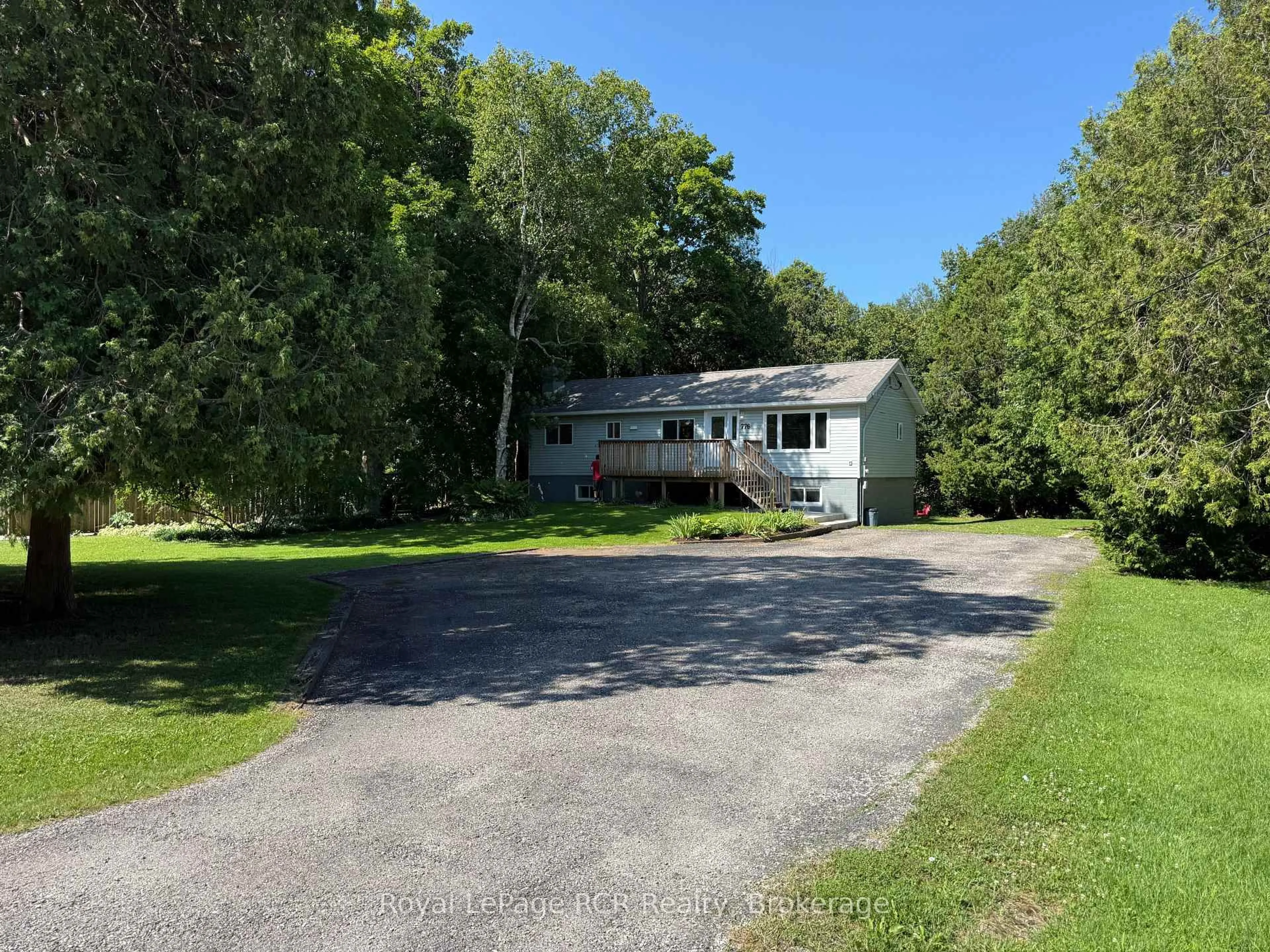 A pic from outside/outdoor area/front of a property/back of a property/a pic from drone, water/lake/river/ocean view for 776 Gould St, South Bruce Peninsula Ontario N0H 2T0