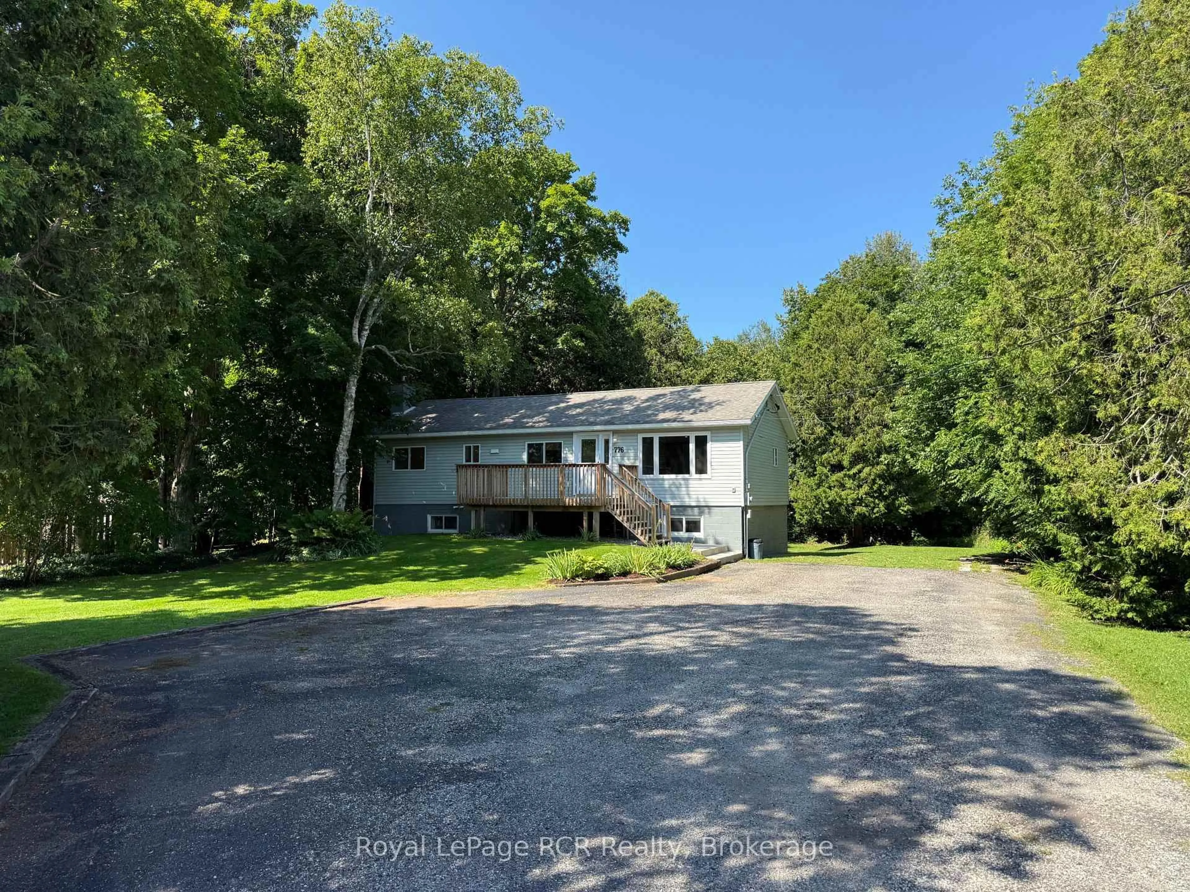 A pic from outside/outdoor area/front of a property/back of a property/a pic from drone, water/lake/river/ocean view for 776 Gould St, South Bruce Peninsula Ontario N0H 2T0