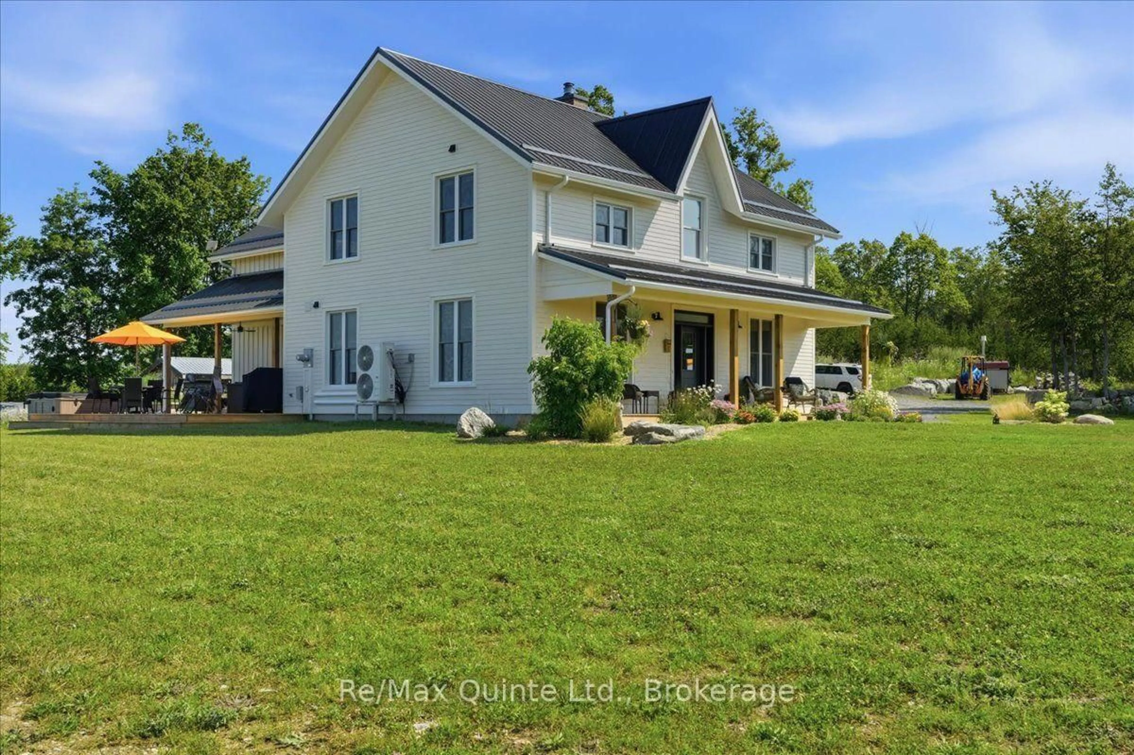 A pic from outside/outdoor area/front of a property/back of a property/a pic from drone, water/lake/river/ocean view for 267 Maple Sugar Rd, Shannonville Ontario K0K 3A0