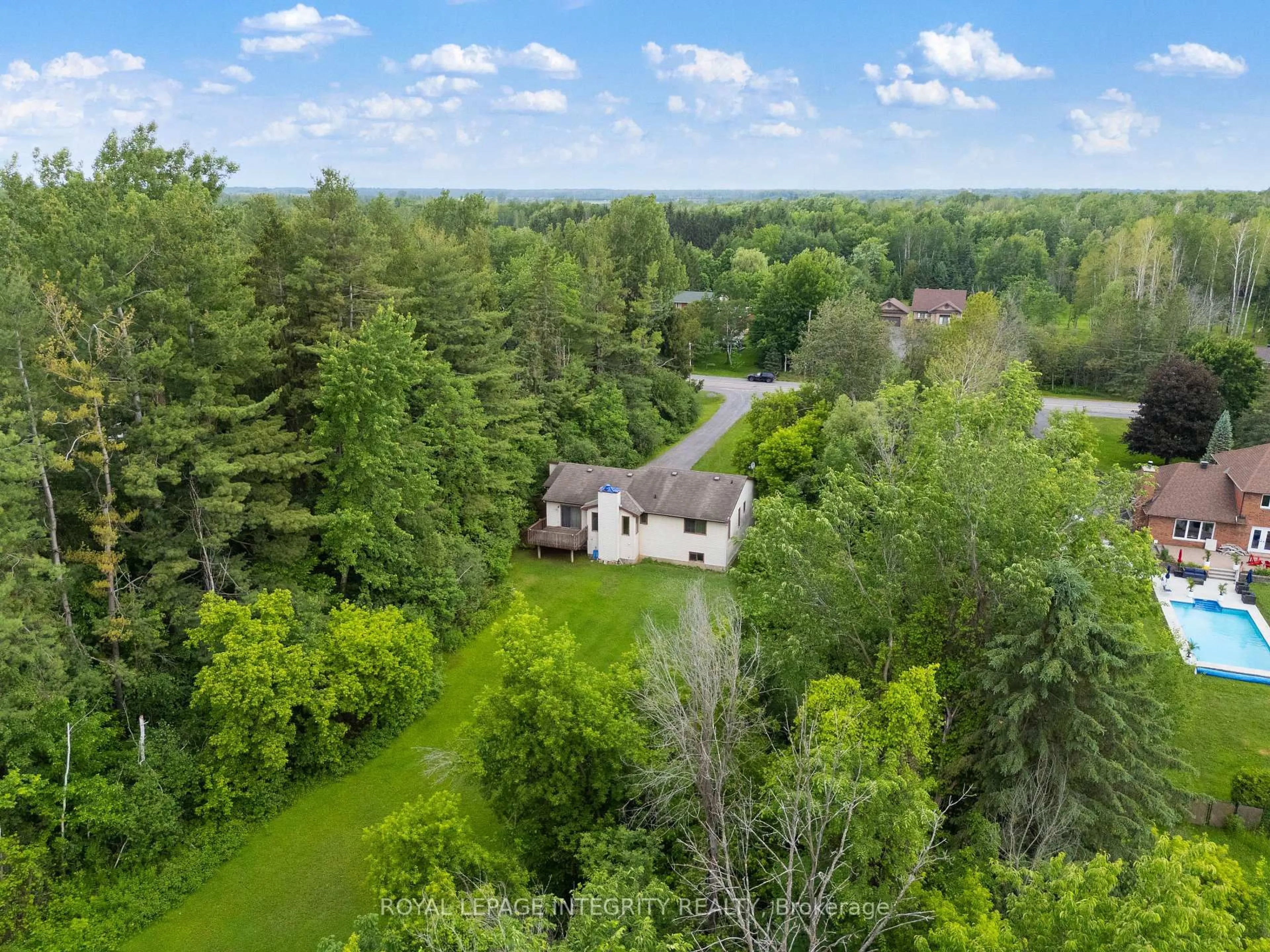 A pic from outside/outdoor area/front of a property/back of a property/a pic from drone, water/lake/river/ocean view for 1702 Century Rd, Kars Ontario K0A 2E0