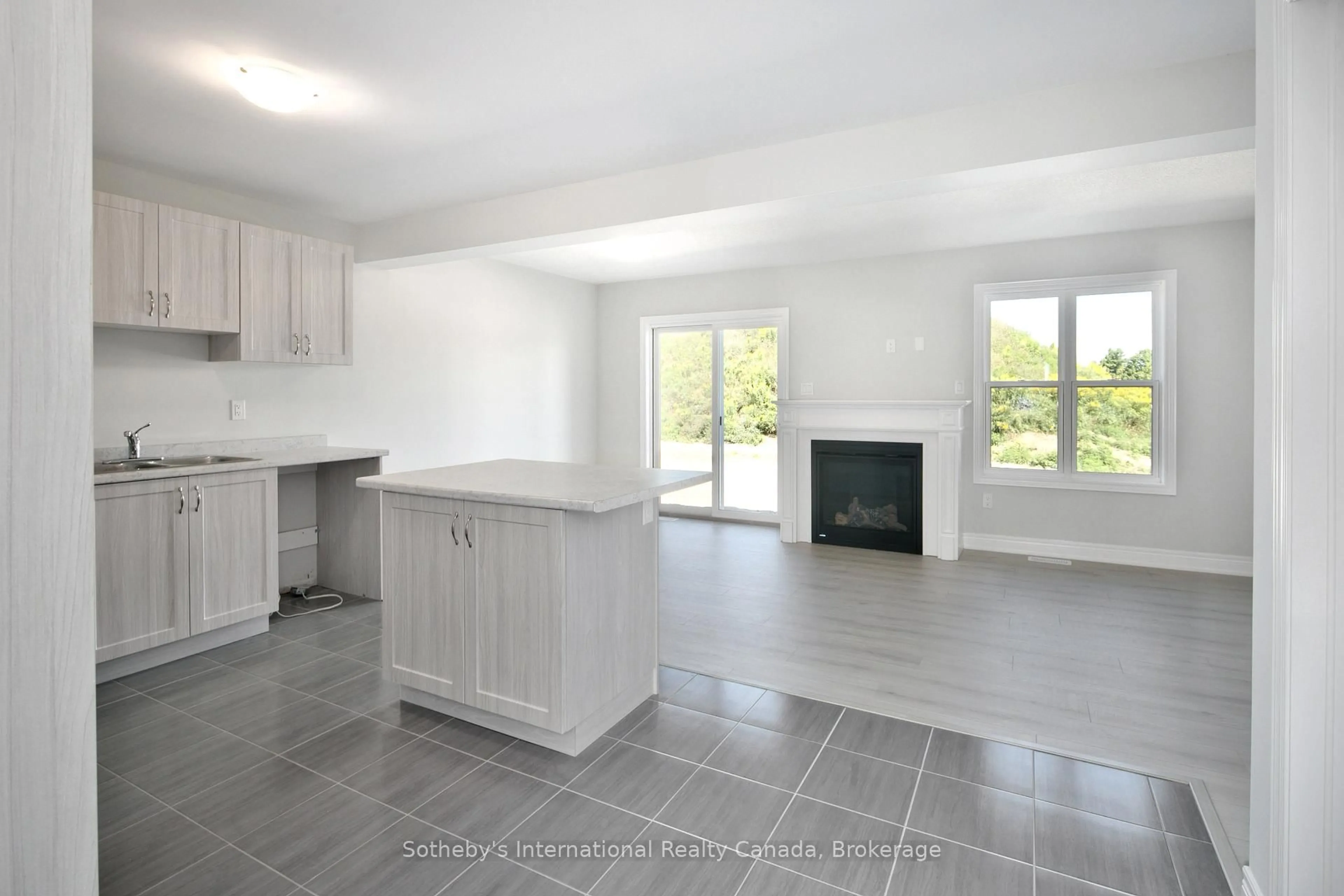 Open concept kitchen, ceramic/tile floor for Lot 91 Markdale Meadows Dr, Grey Highlands Ontario N0C 1H0