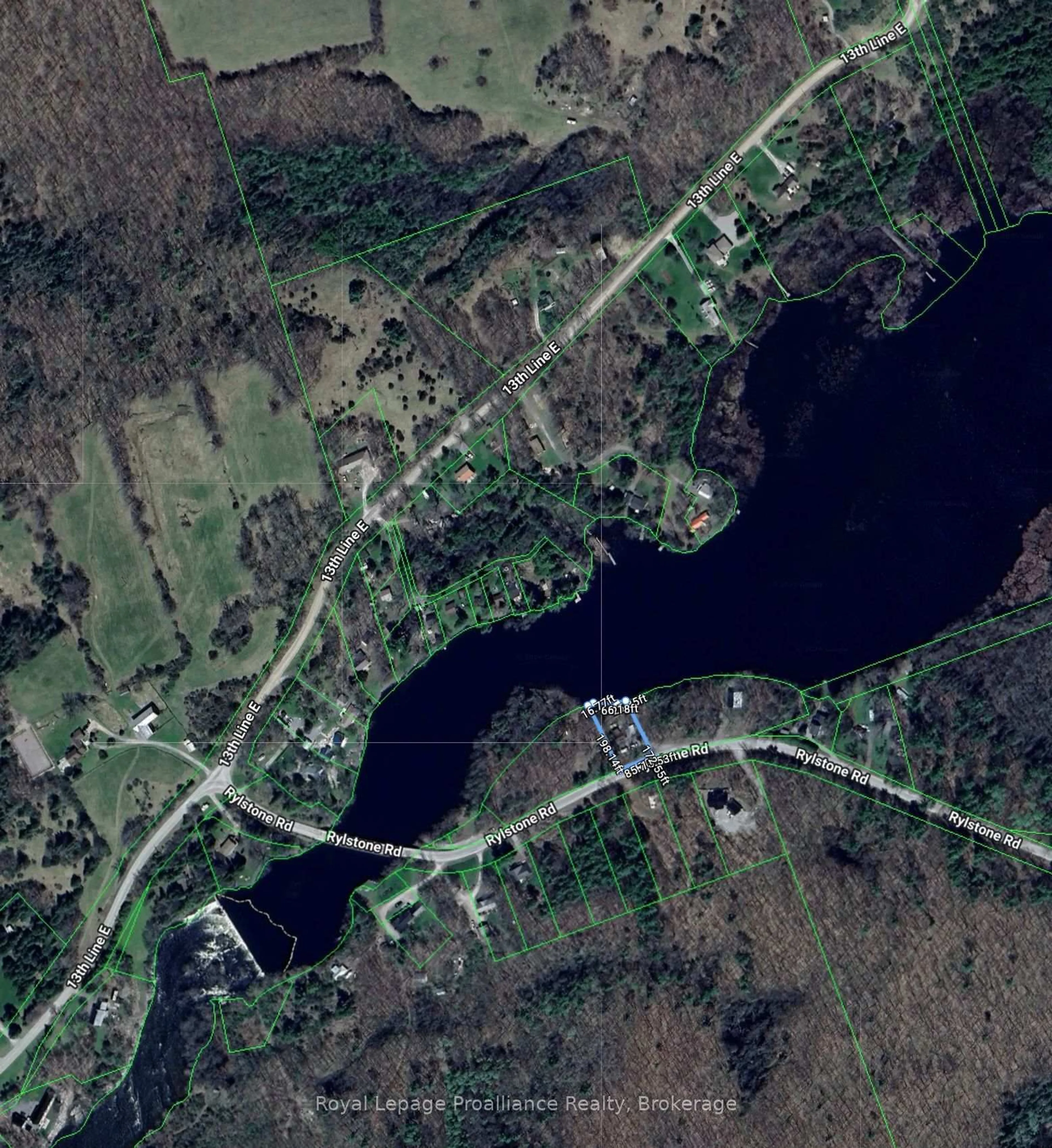 Picture of a map for 791 Rylstone Rd, Trent Hills Ontario K0K 2M0