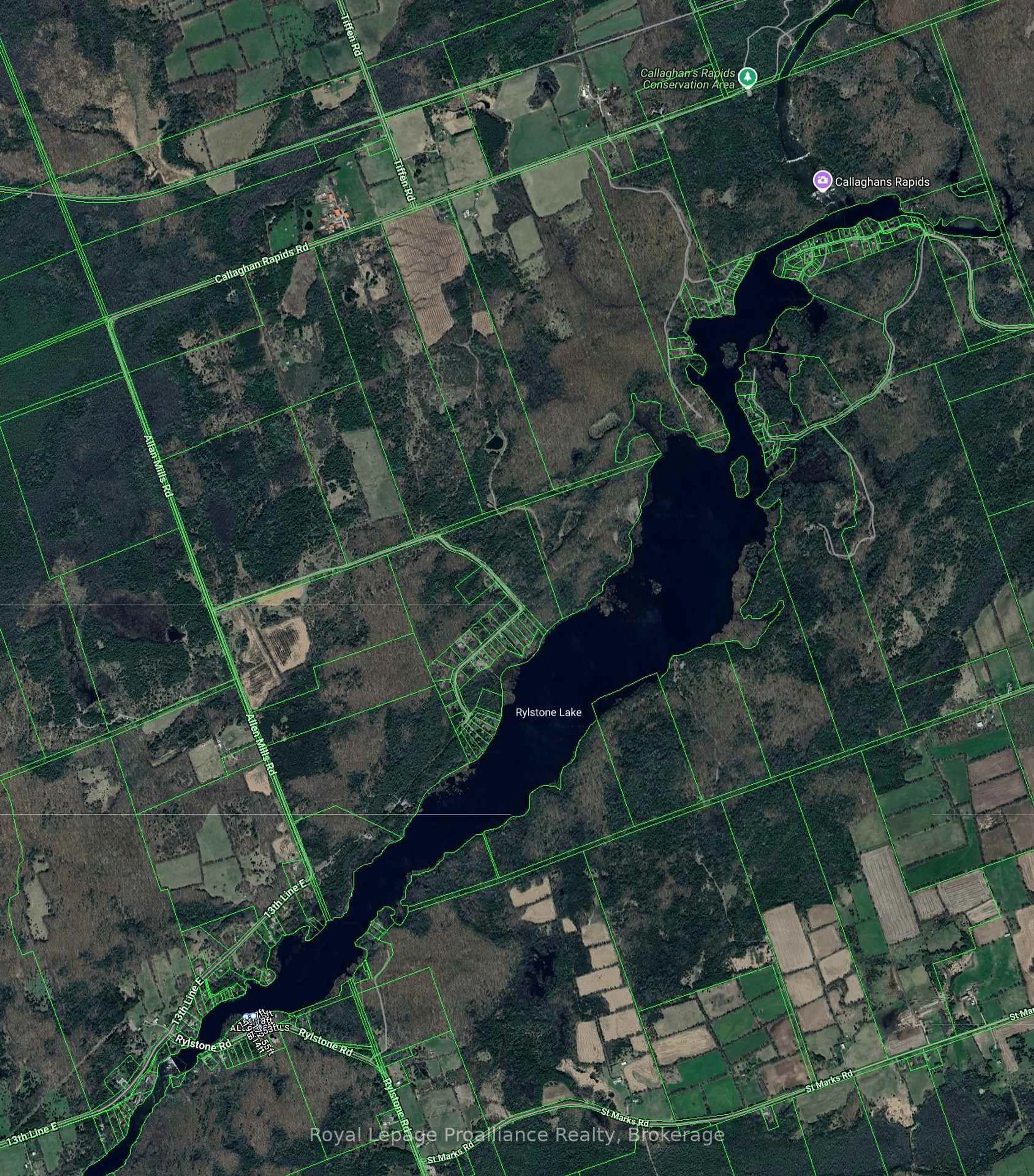 Picture of a map for 791 Rylstone Rd, Trent Hills Ontario K0K 2M0
