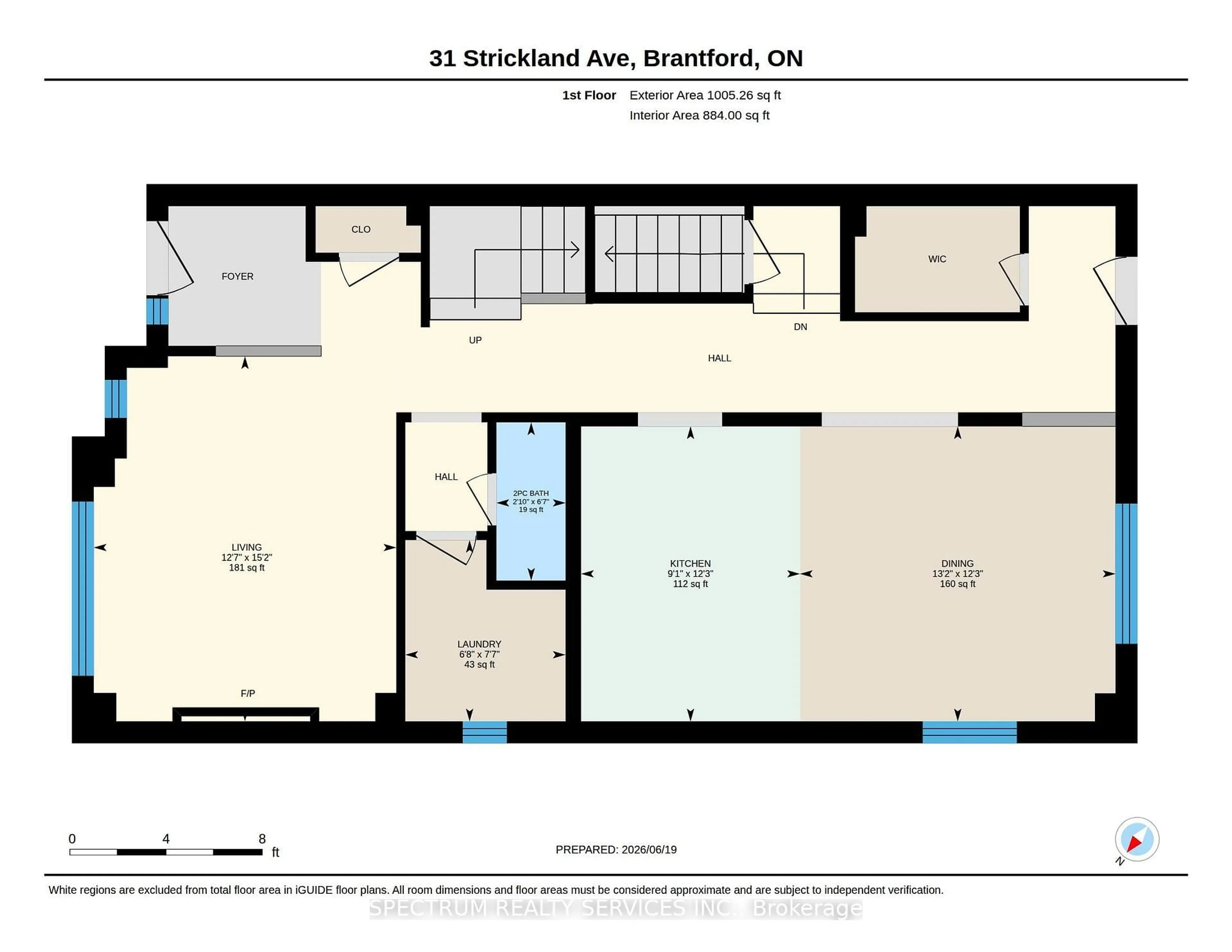 Floor plan for 31 Strickland Ave, Brant Ontario N3T 0X7