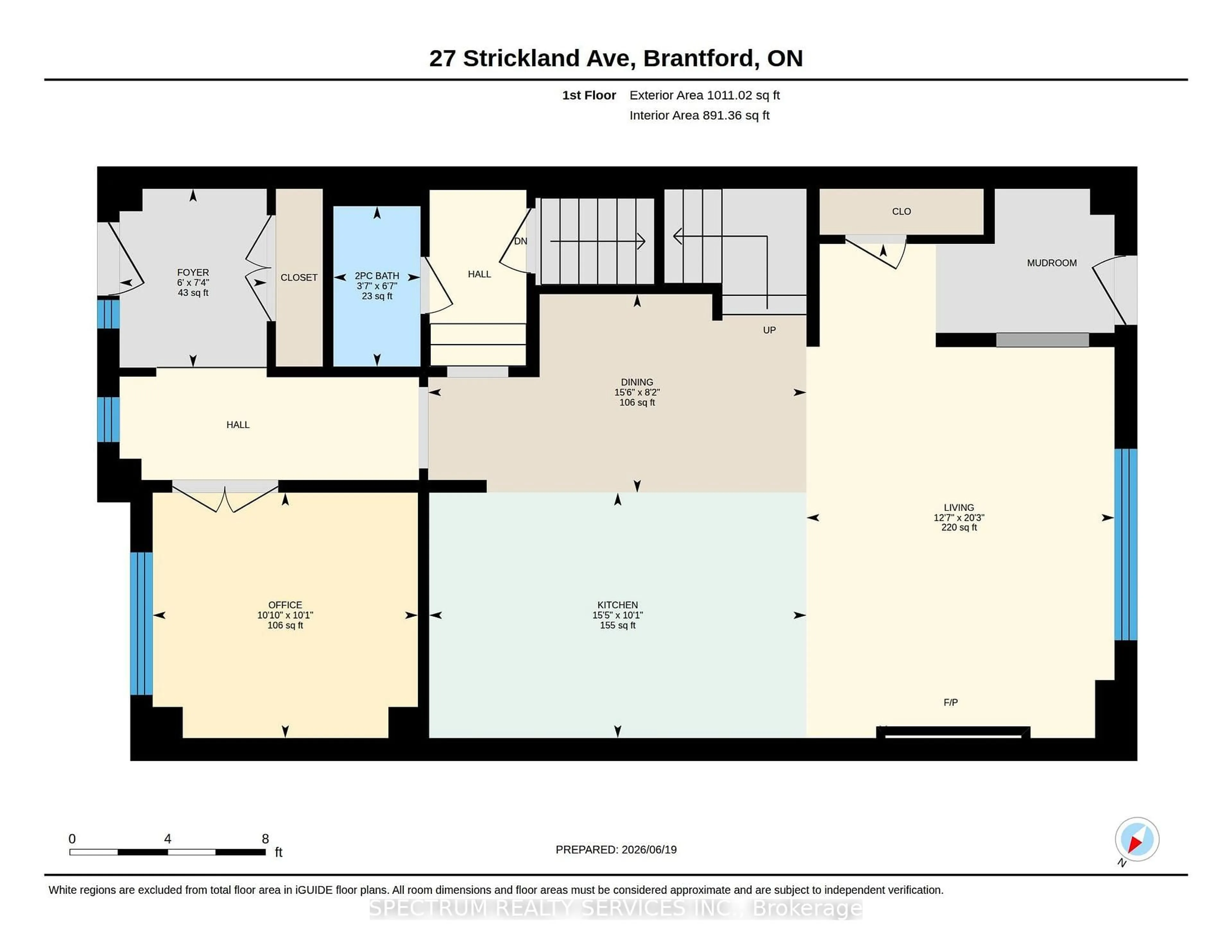 Floor plan for 27 Strickland Ave, Brant Ontario N3T 0X7