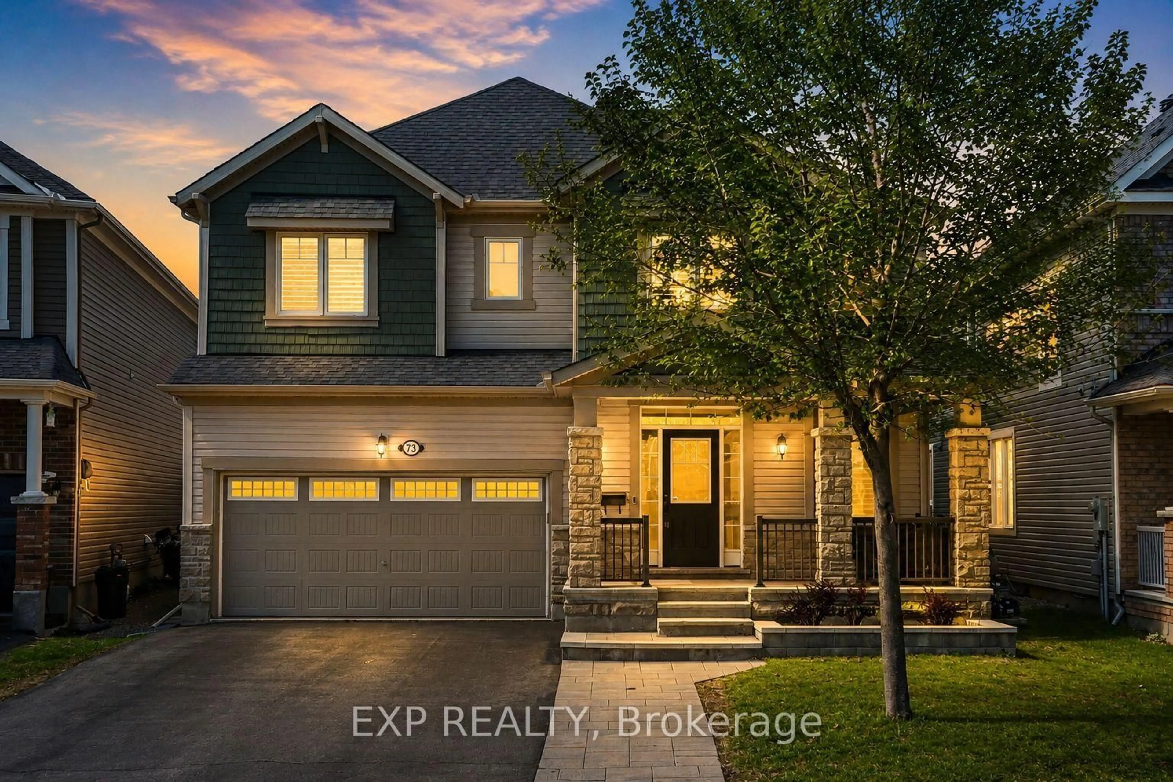 Home with brick exterior material, street for 73 Bristling Cres, Ottawa Ontario K2J 6C2