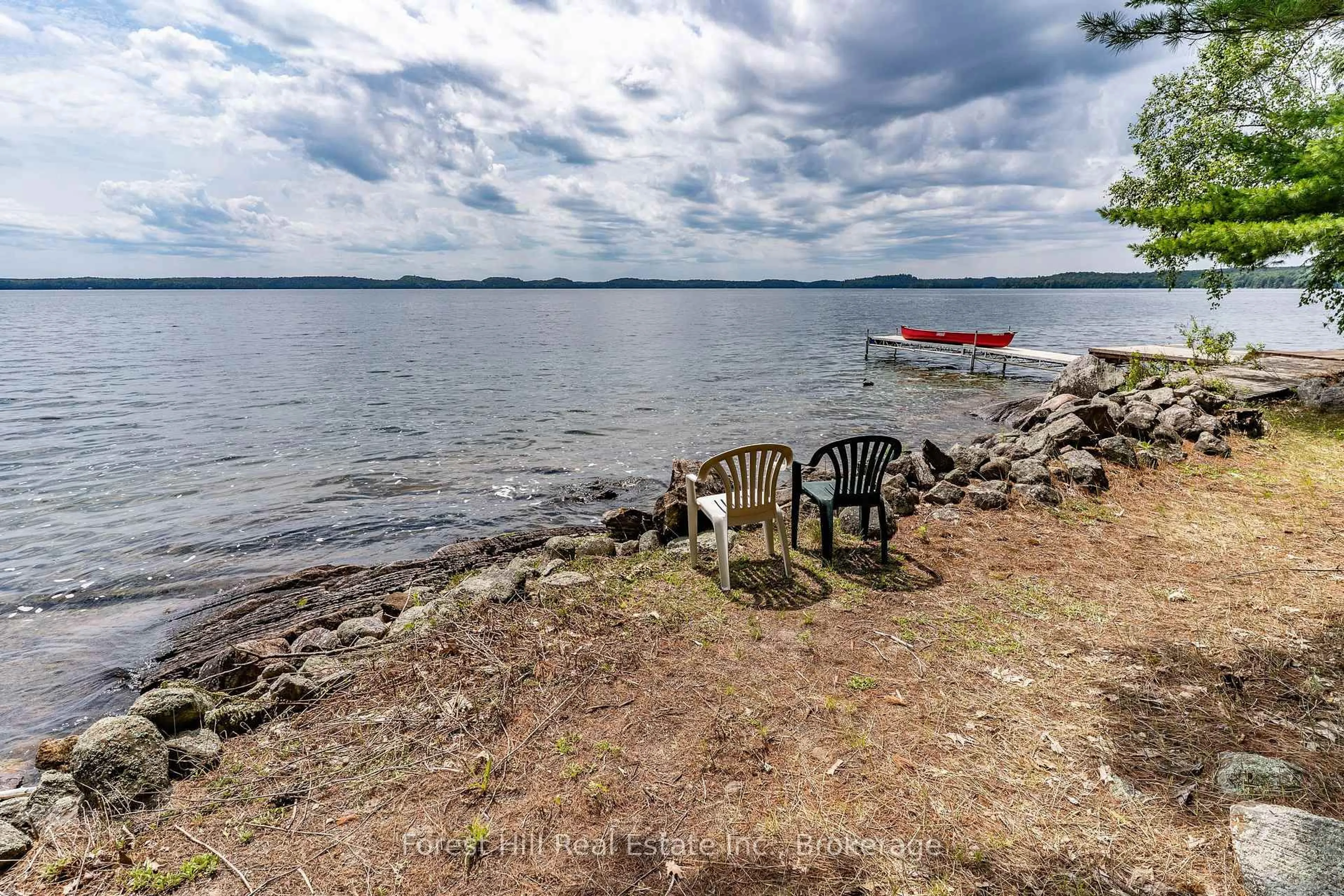 Patio, water/lake/river/ocean view for 191 Long Point Rd, Huntsville Ontario P0B 1M0