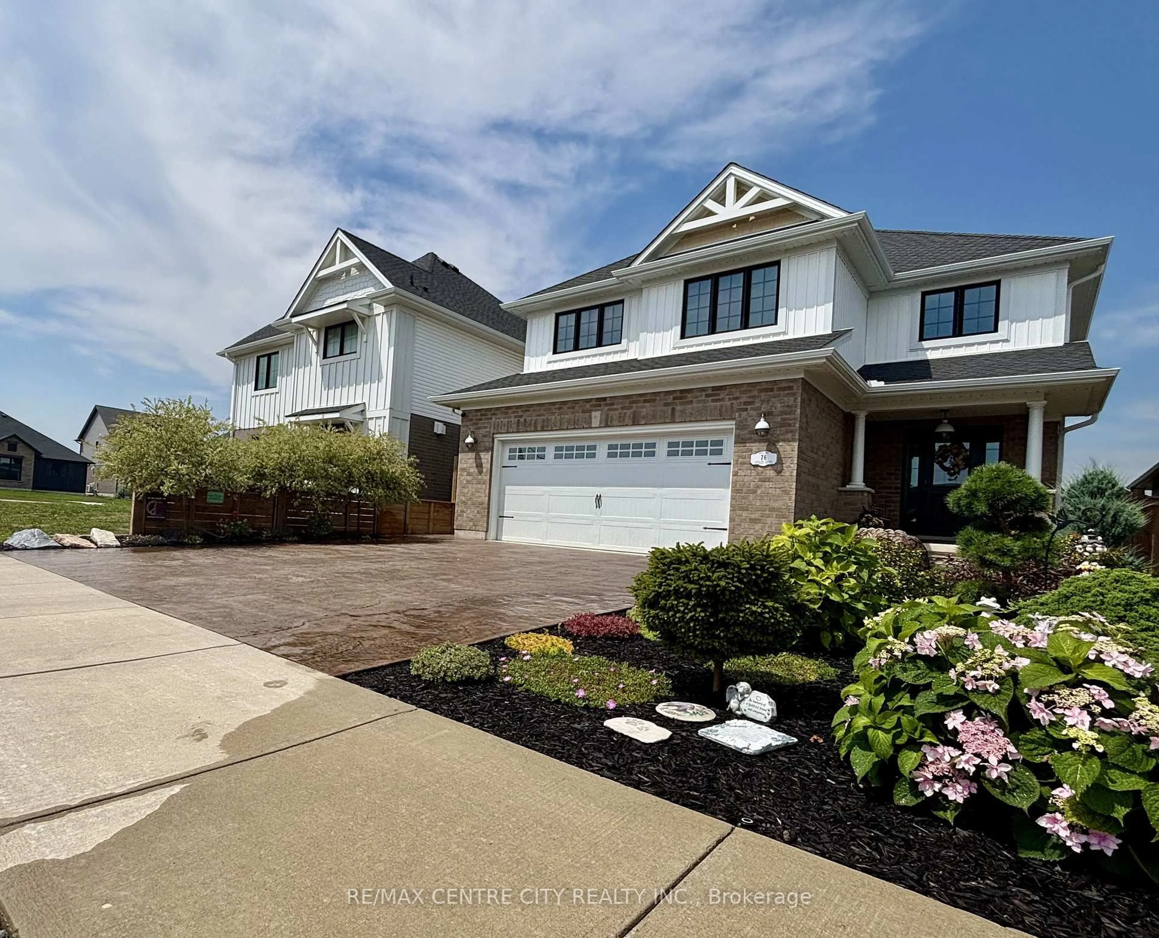 Home with vinyl exterior material, street for 76 Styles Dr, St. Thomas Ontario N5R 0M3