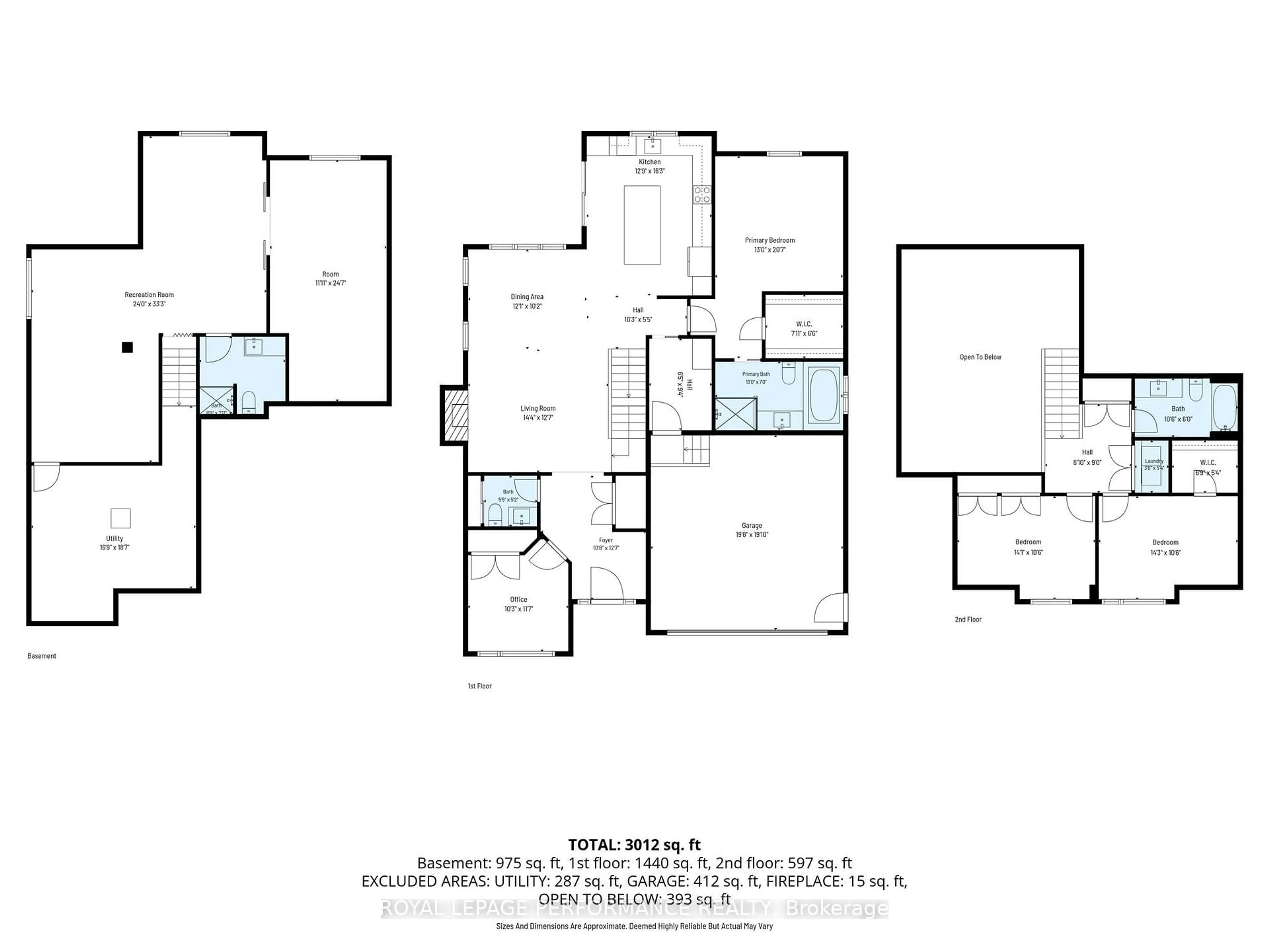 Floor plan for 441 Bruges St, Russell Ontario K0A 1W0