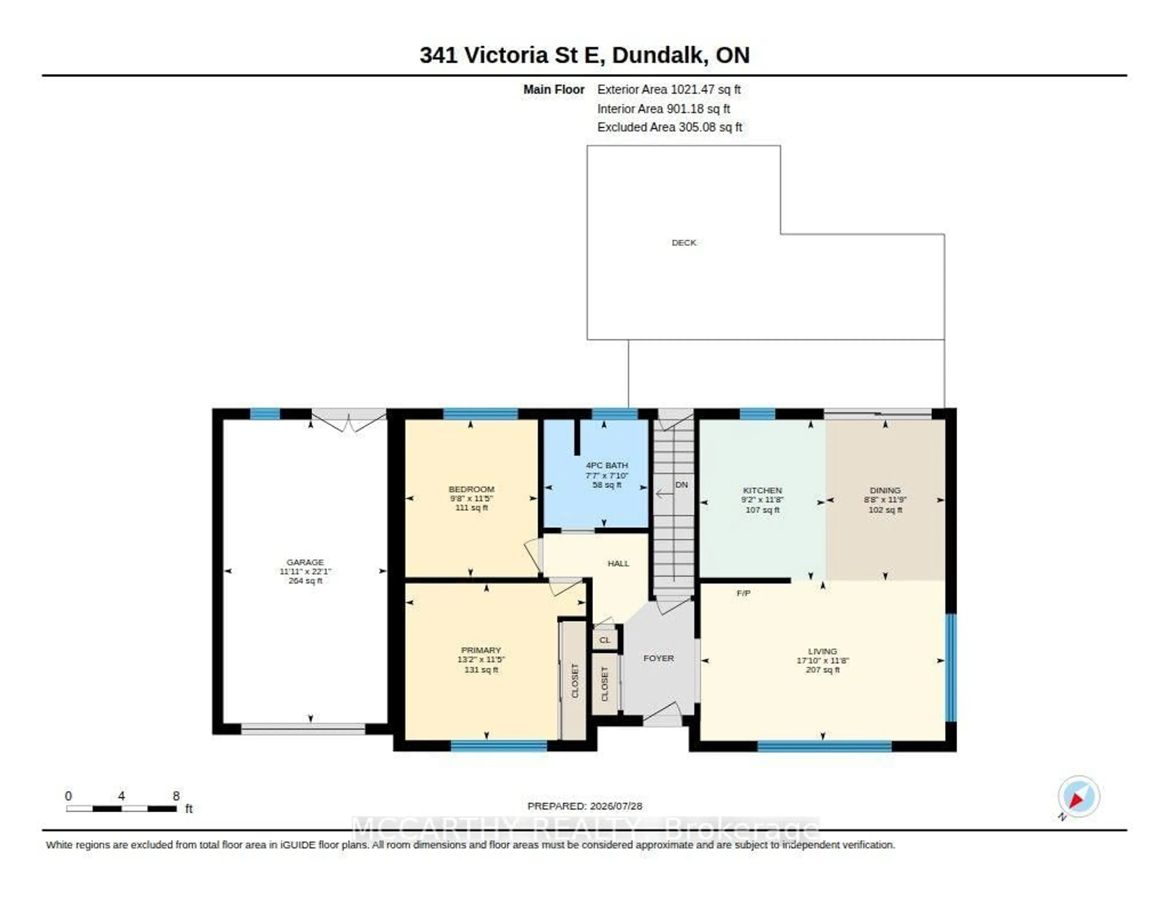 Floor plan for 341 Victoria Street East St, Southgate Ontario N0C 1B0