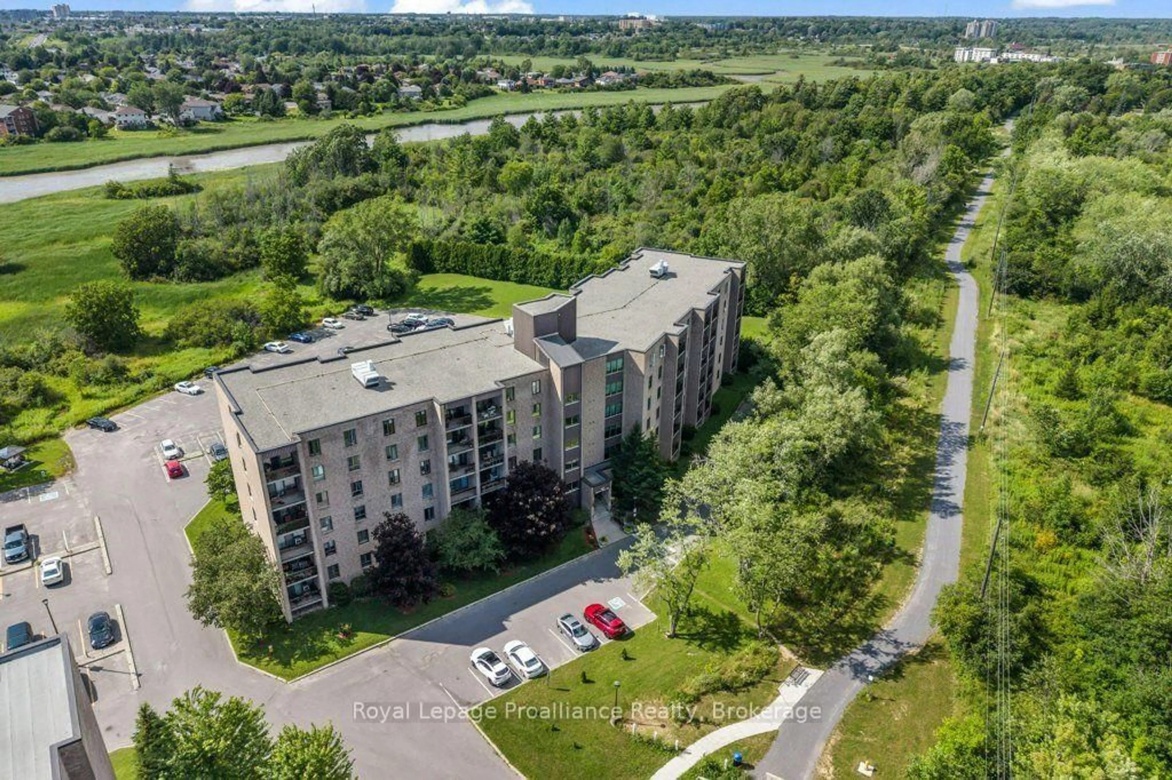 A pic from outside/outdoor area/front of a property/back of a property/a pic from drone, unknown for 358 Queen Mary Rd #509, Kingston Ontario K7M 7E8
