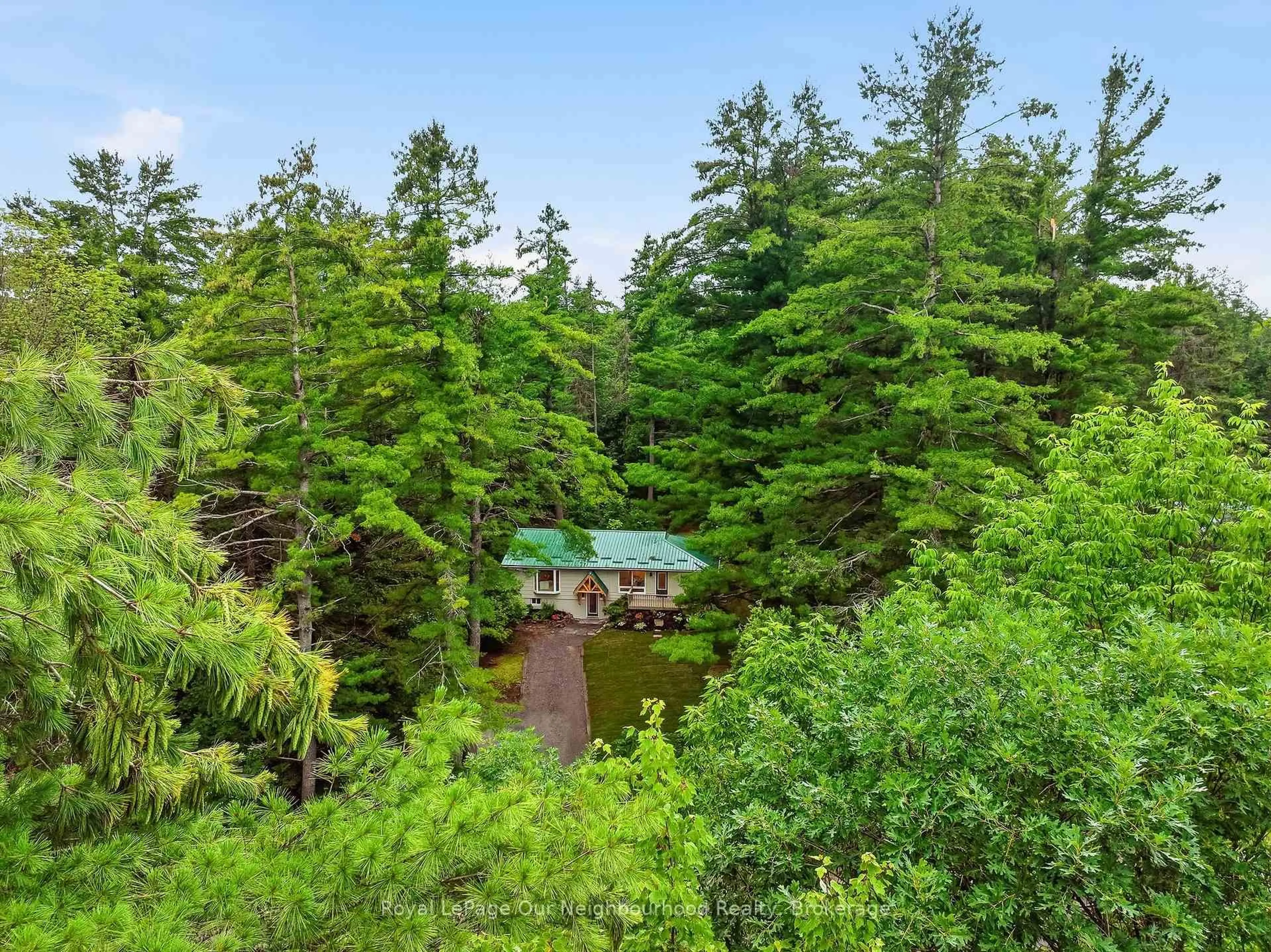 A pic from outside/outdoor area/front of a property/back of a property/a pic from drone, forest/trees view for 856 Bel Twp 2nd Lane, Havelock-Belmont-Methuen Ontario K0L 1Z0