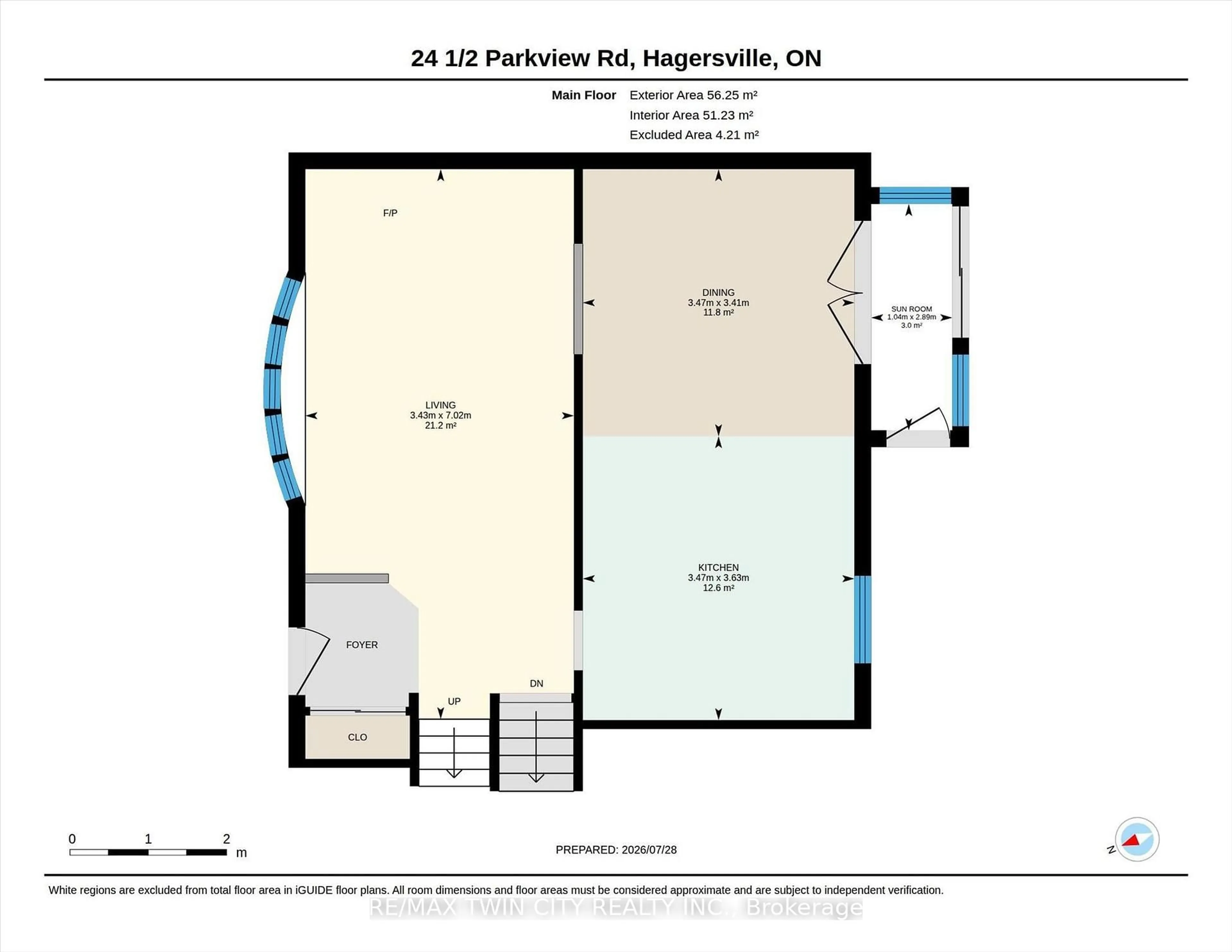 Floor plan for 24 1/2 Parkview Rd, Haldimand Ontario N0A 1H0