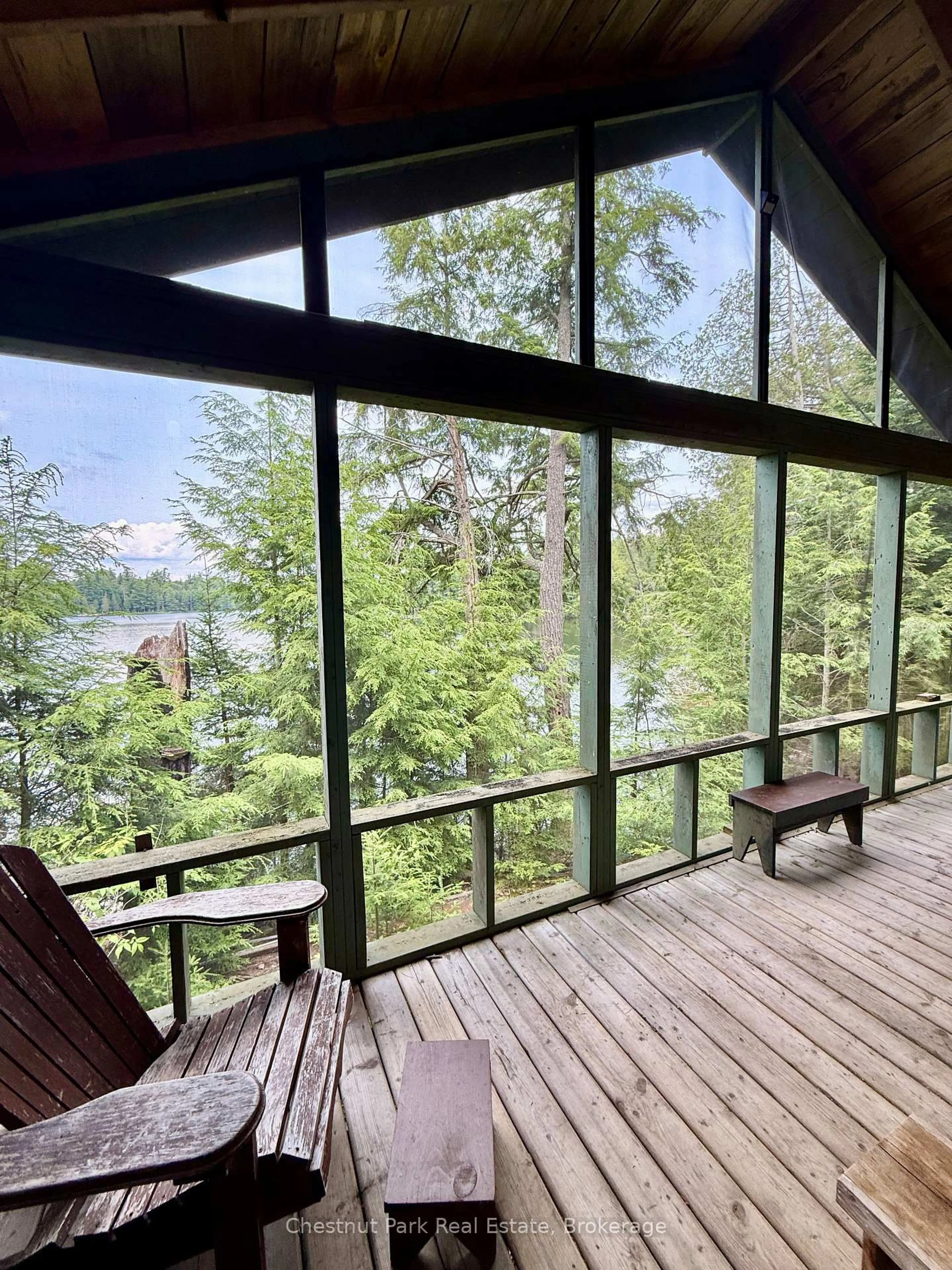Patio, water/lake/river/ocean view for 50 Cache Lake APL1322, South Algonquin Ontario P0A 1H0