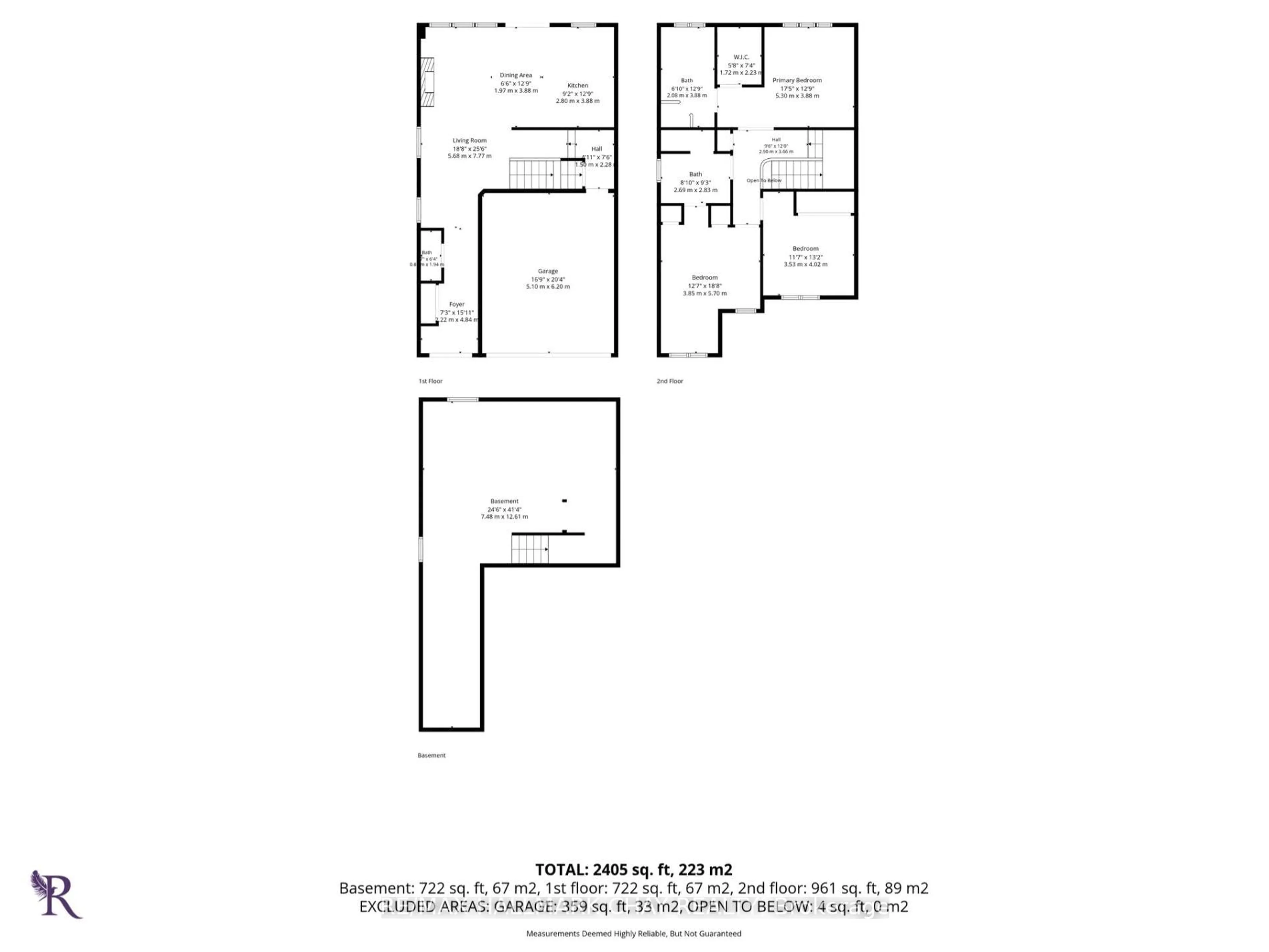 Floor plan for 264 Russell St, Southgate Ontario N0C 1B0