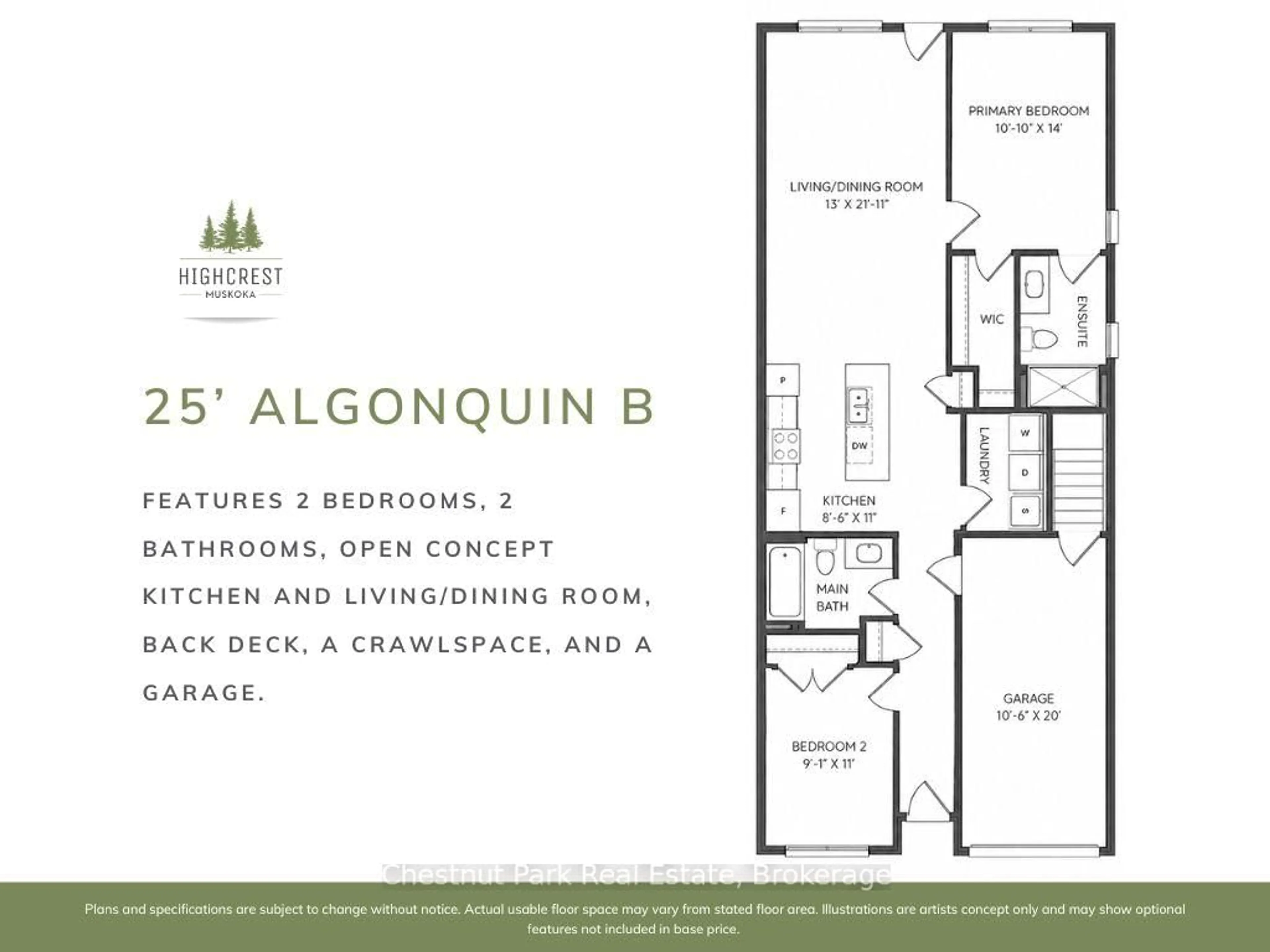 Floor plan for 10 Pine Needle Way, Huntsville Ontario P1H 1M3