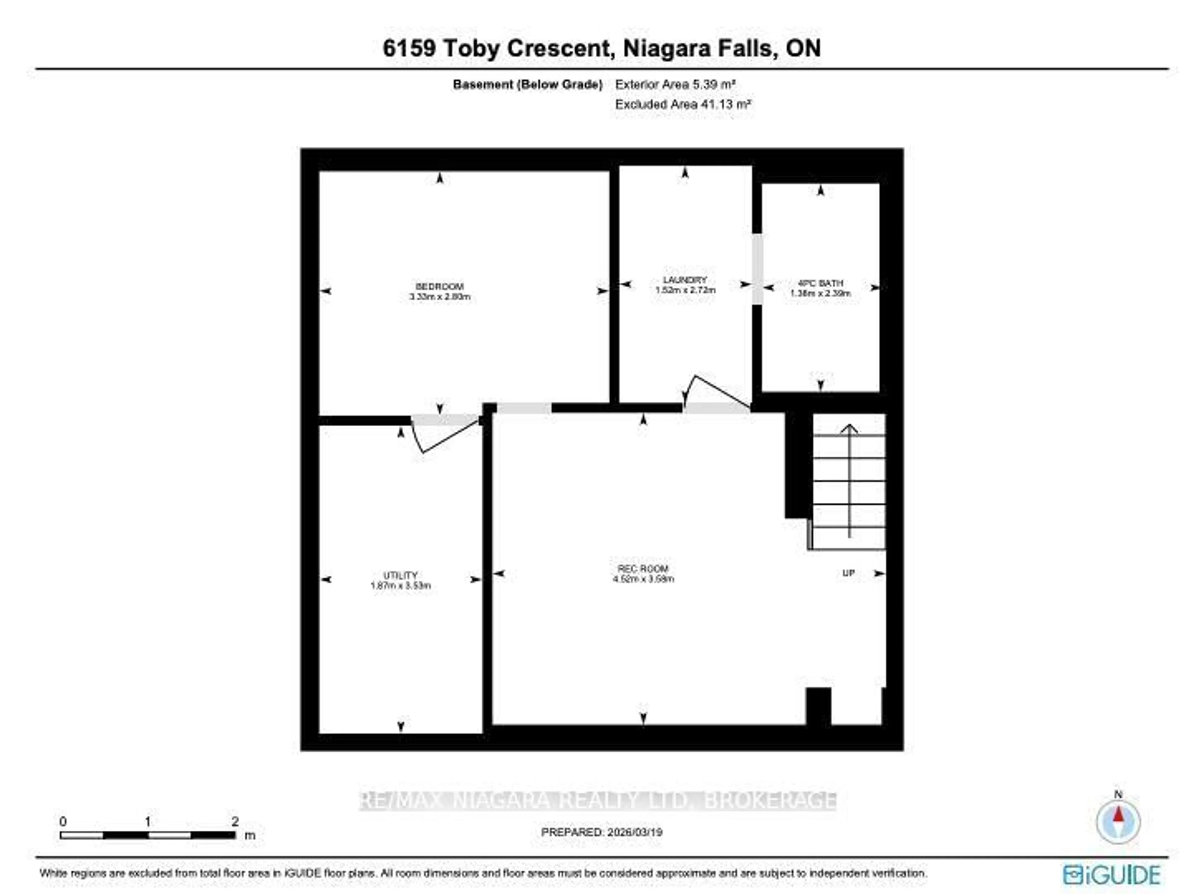 Floor plan for 6159 Toby Cres, Niagara Falls Ontario L2G 2S8