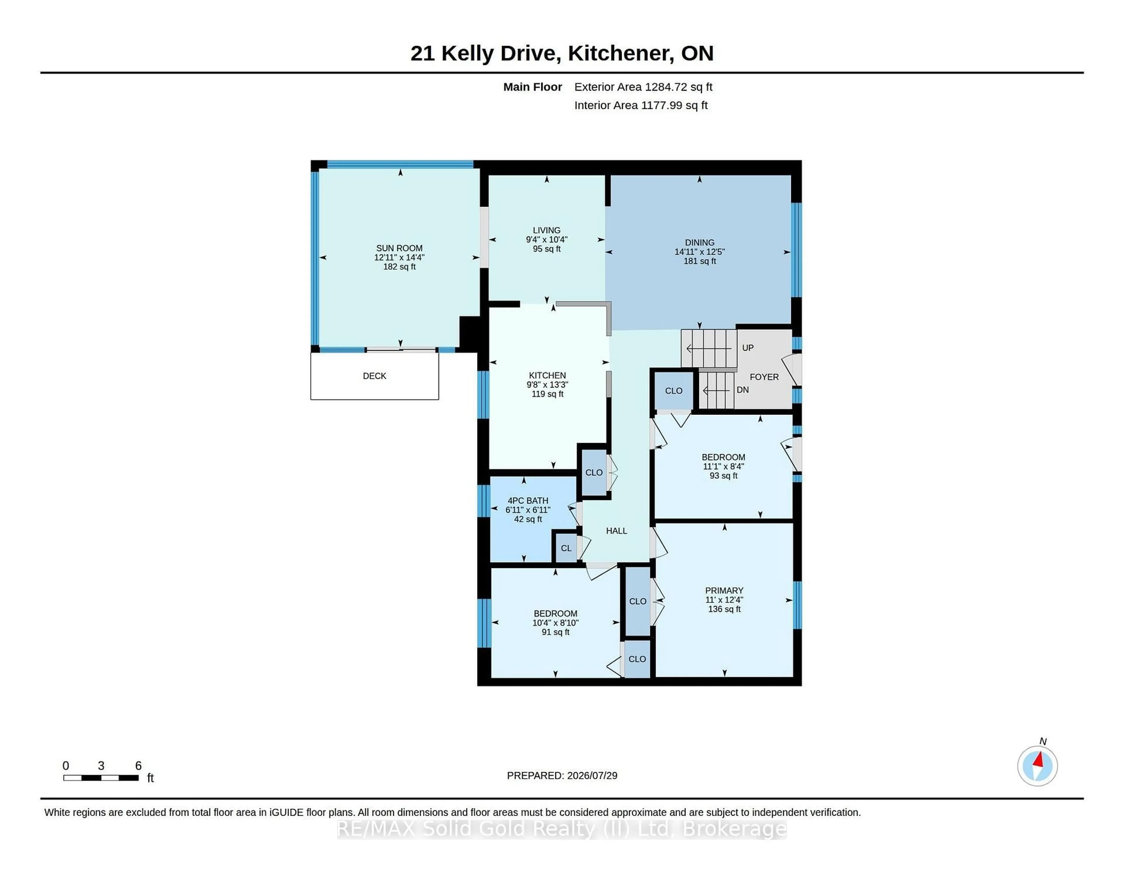 Floor plan for 21 Kelly Dr, Kitchener Ontario N2M 1V7
