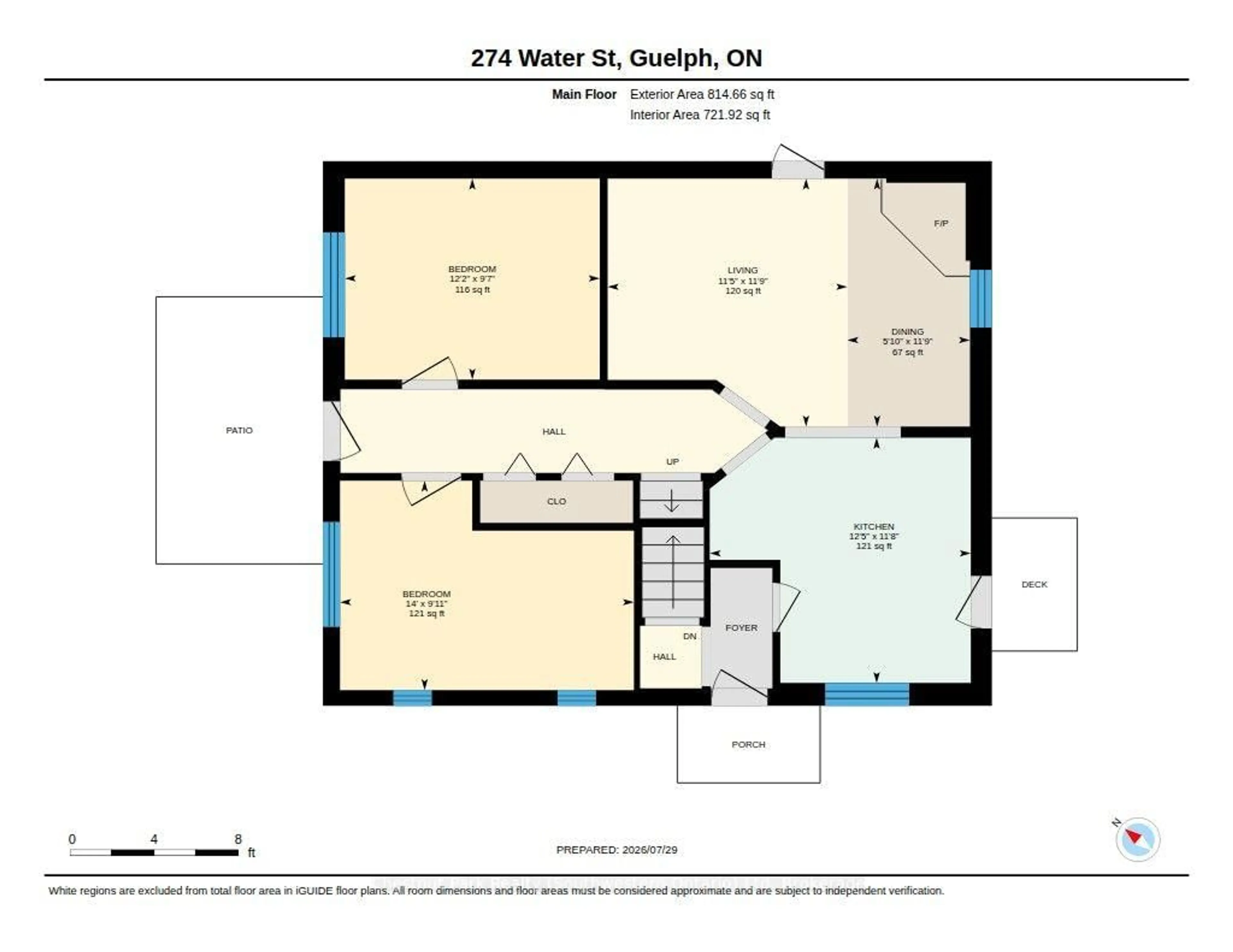 Floor plan for 274 Water St, Guelph Ontario N1G 1B7